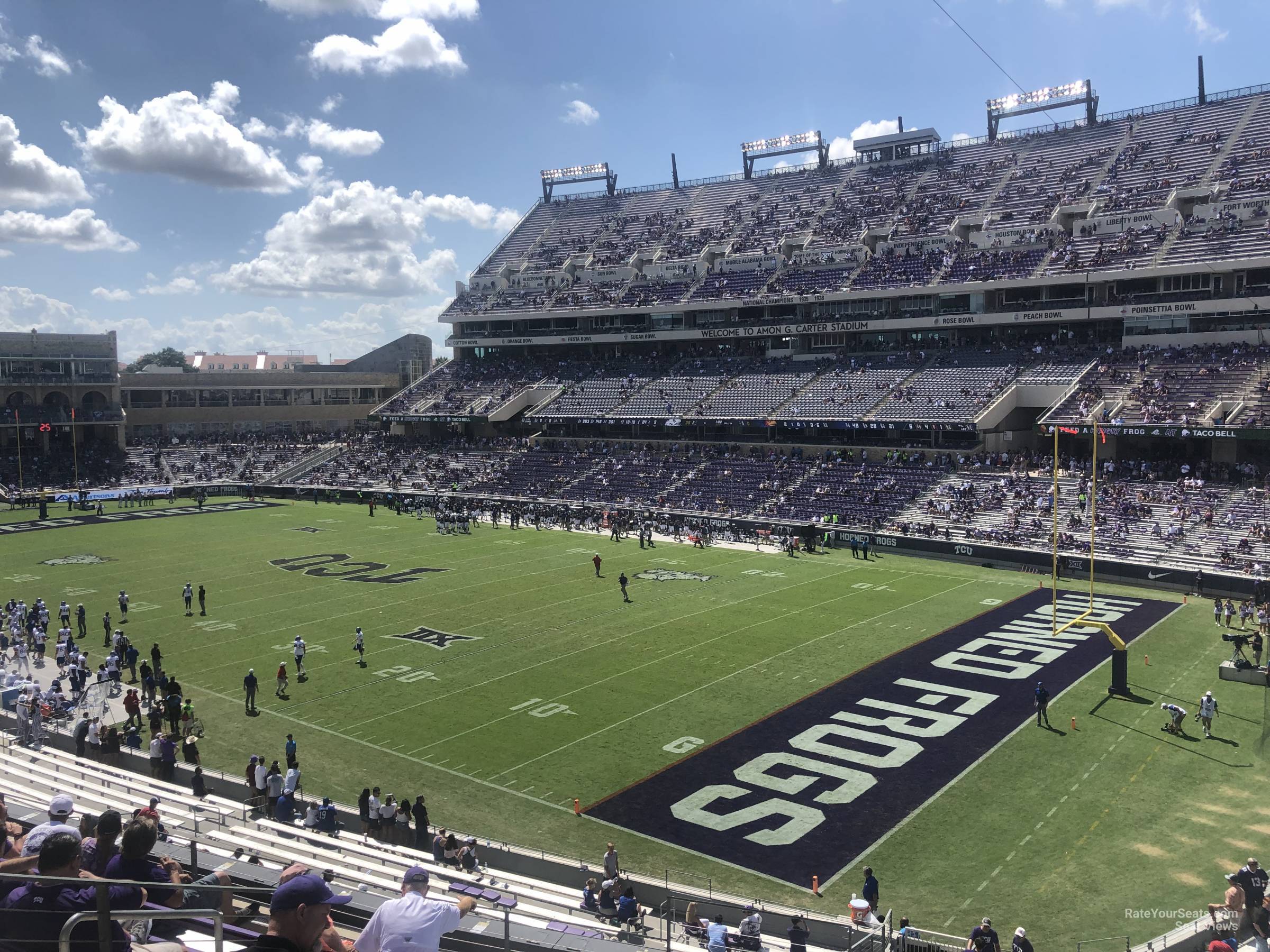 section 229, row h seat view  - amon carter stadium