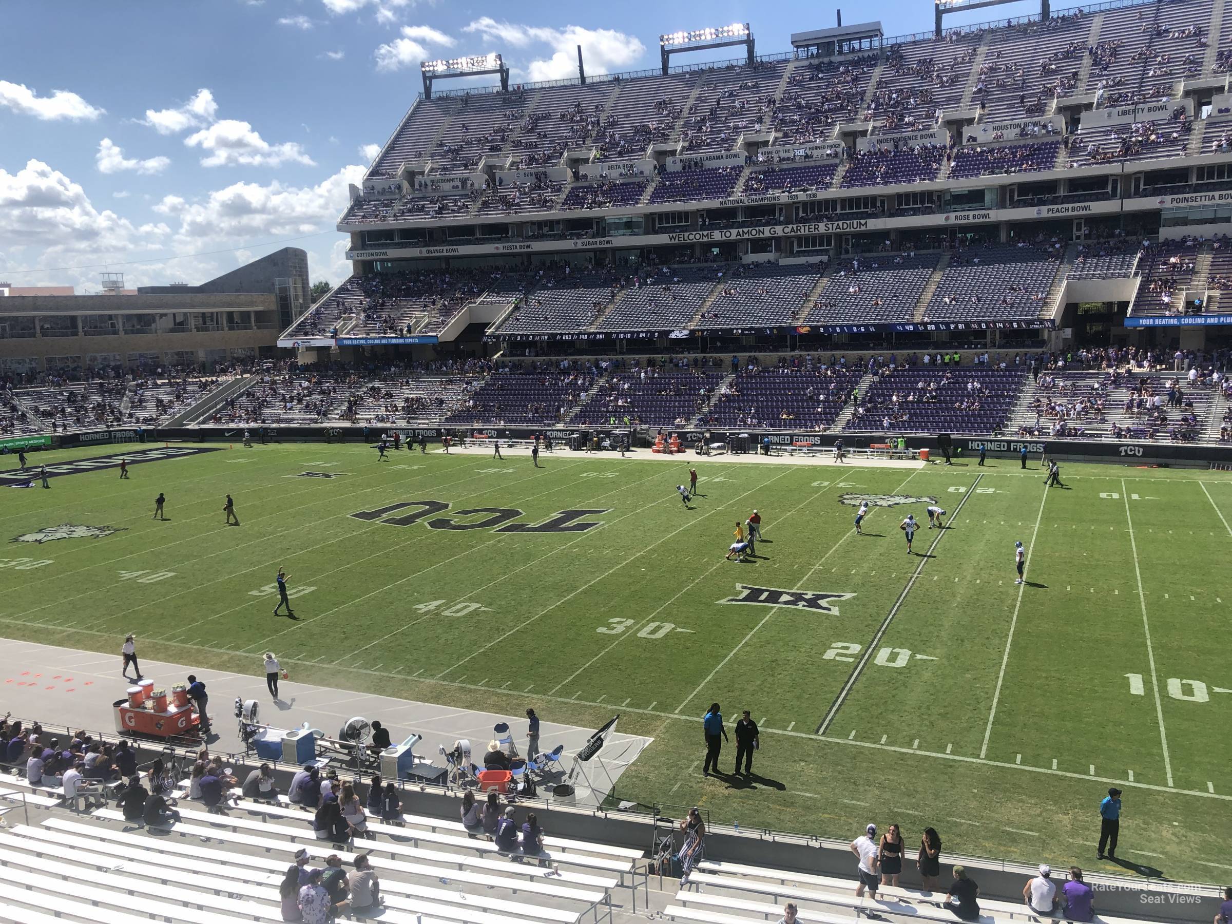 section 231, row c seat view  - amon carter stadium