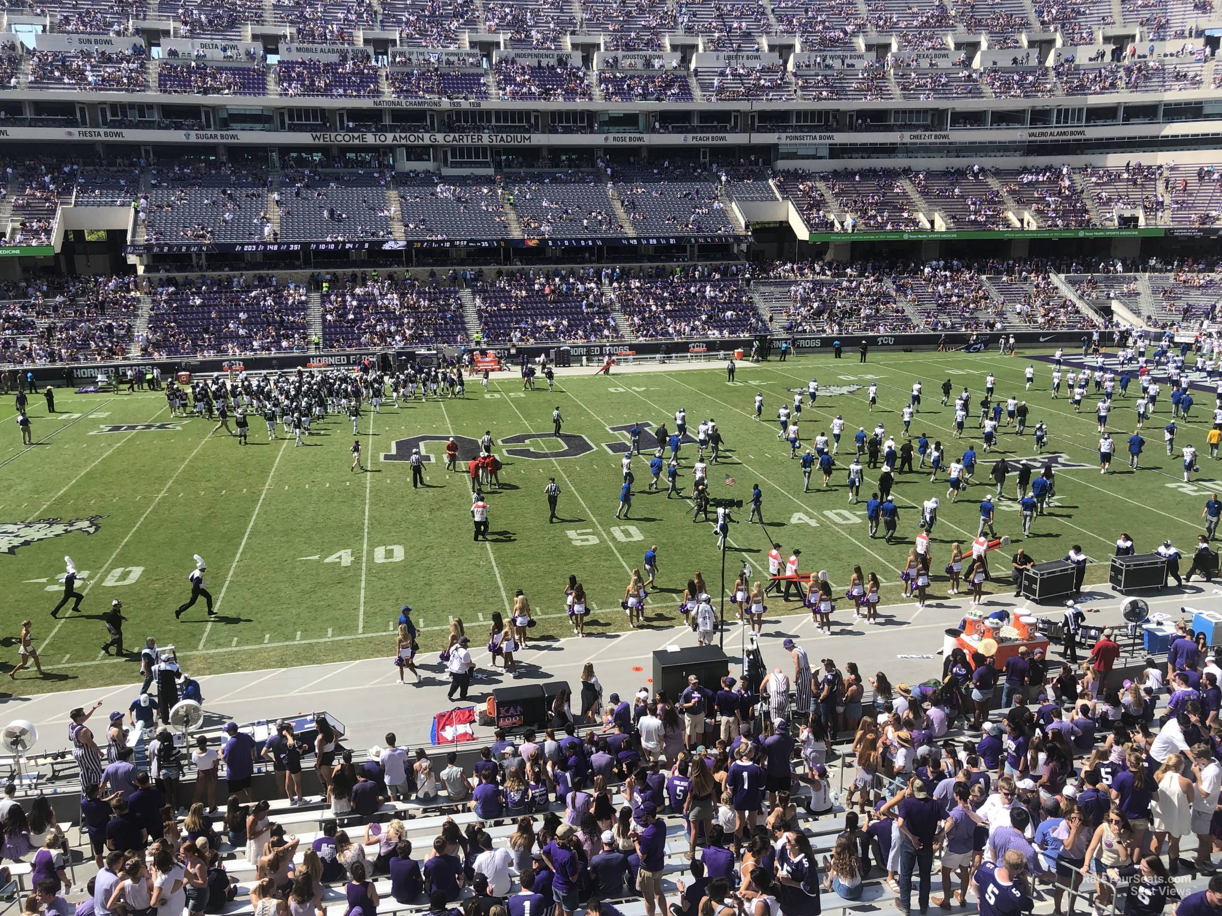 section 234, row c seat view  - amon carter stadium