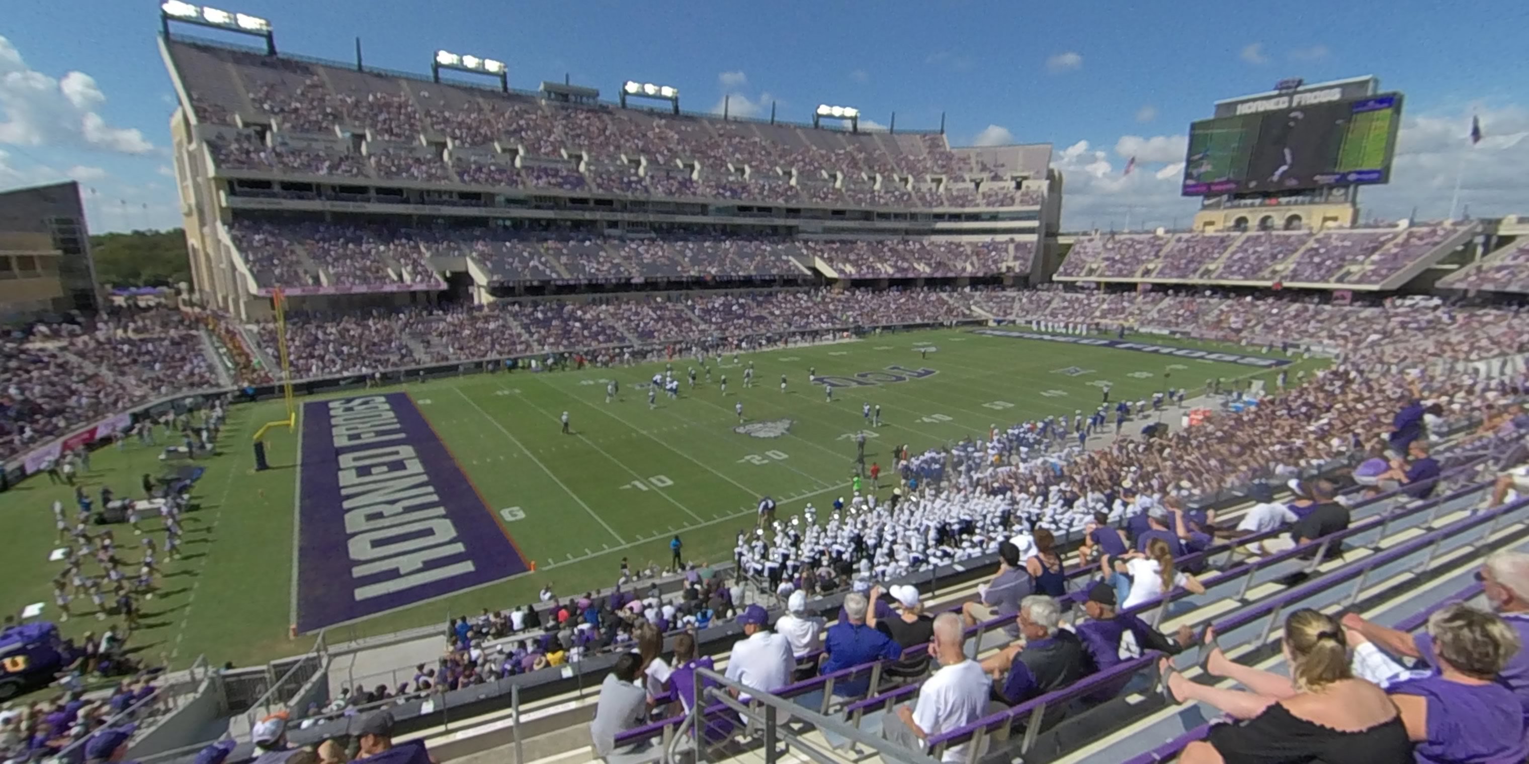 section 238 panoramic seat view  - amon carter stadium