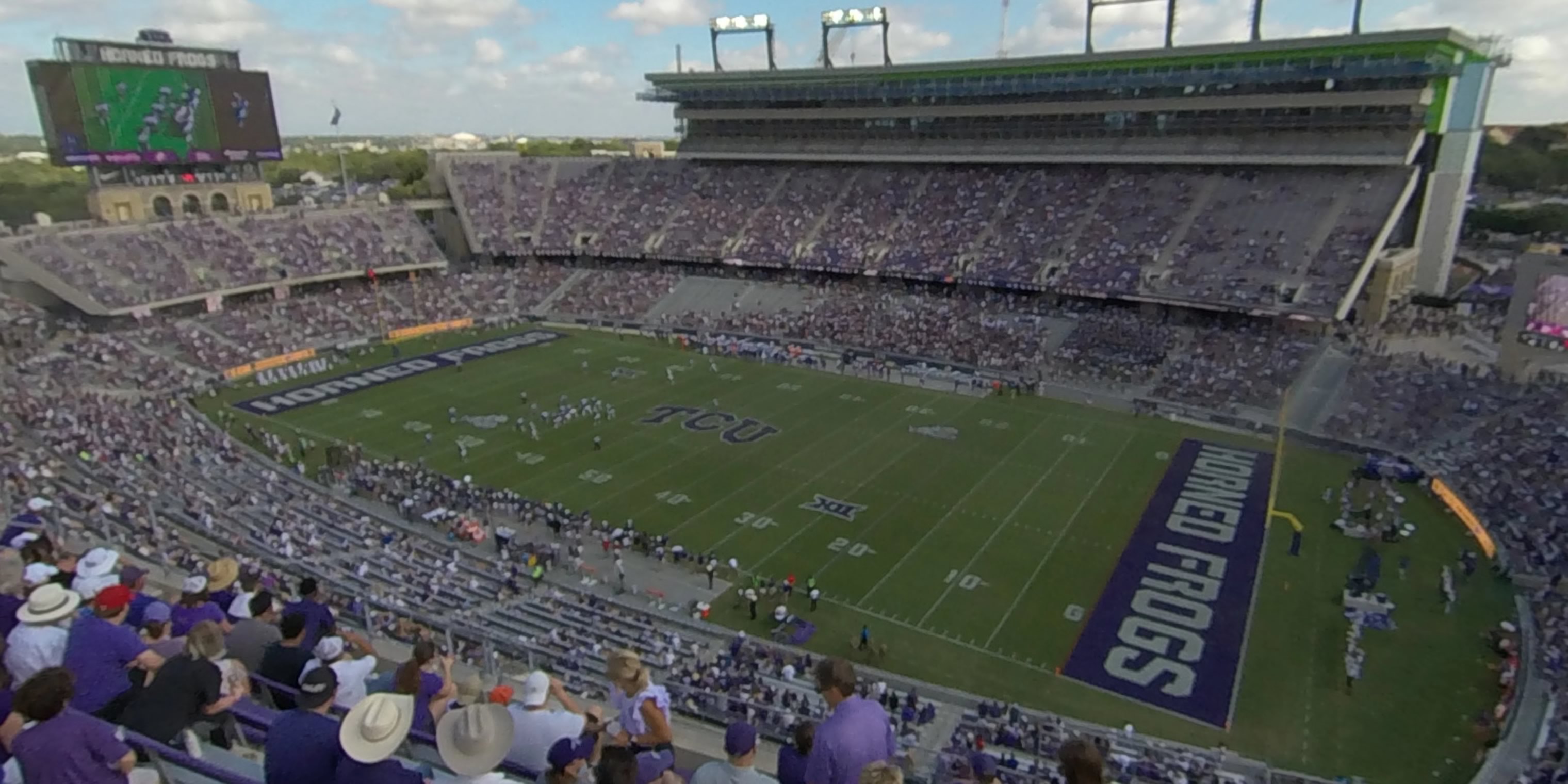 section 301 panoramic seat view  - amon carter stadium