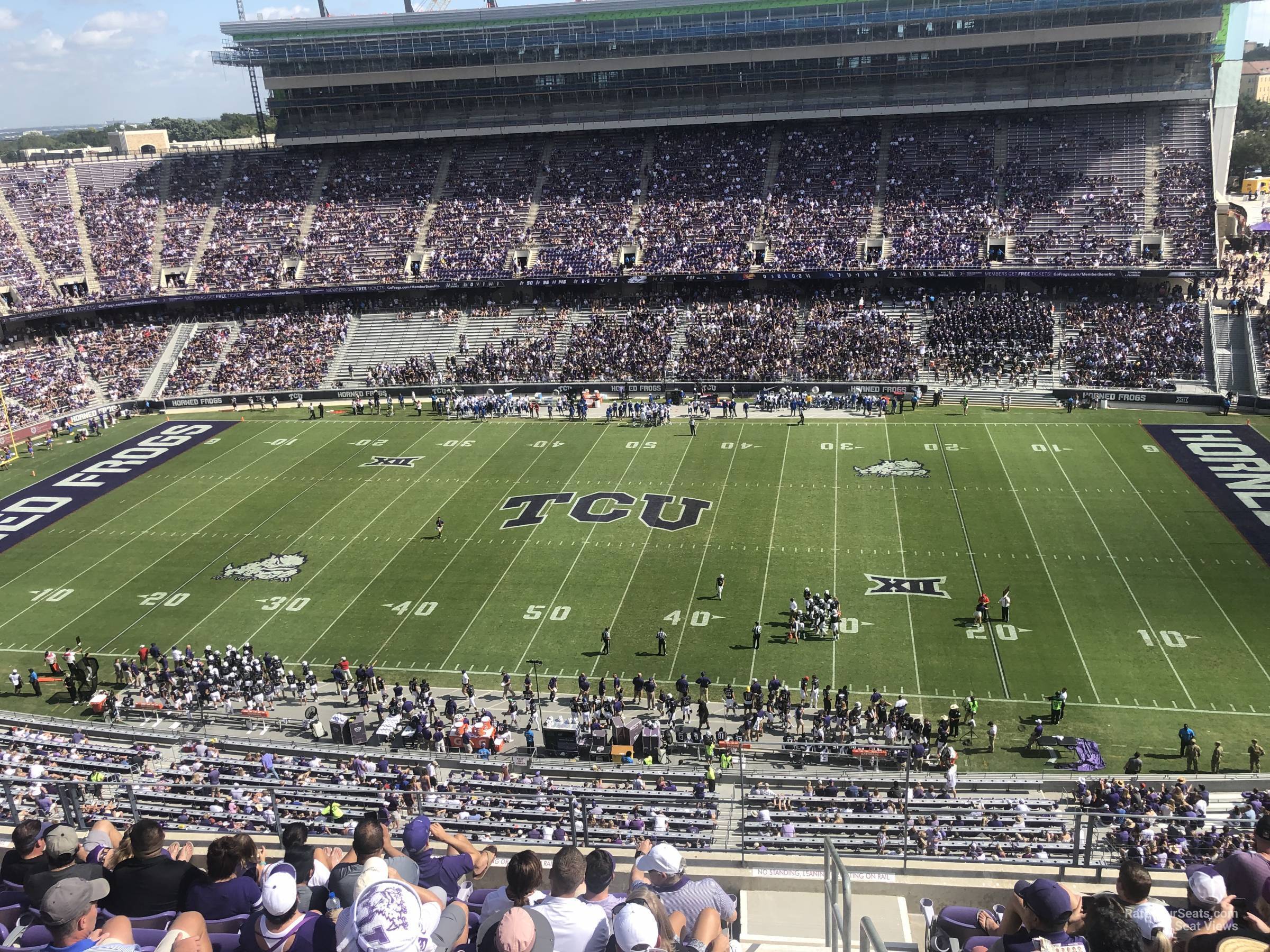 section 305, row g seat view  - amon carter stadium