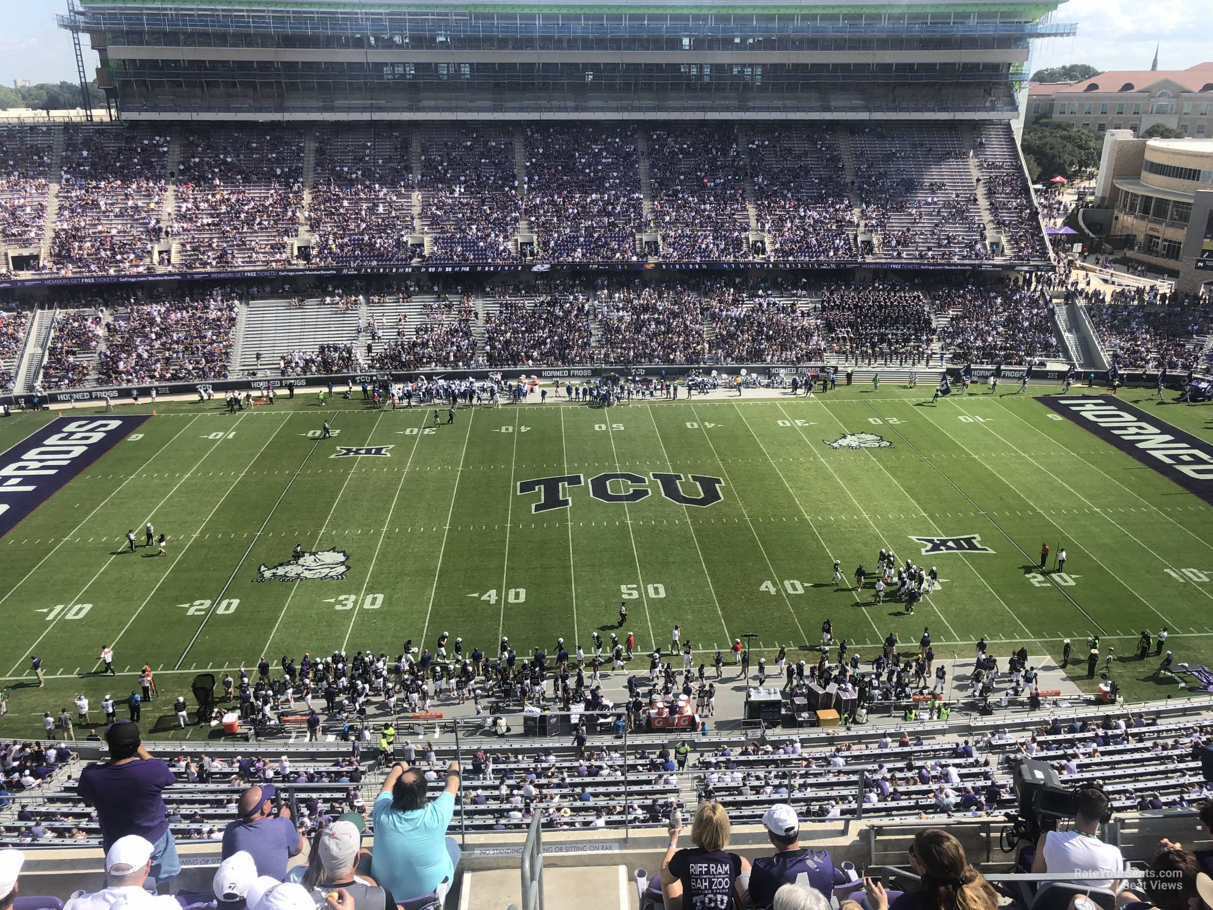 section 307, row g seat view  - amon carter stadium