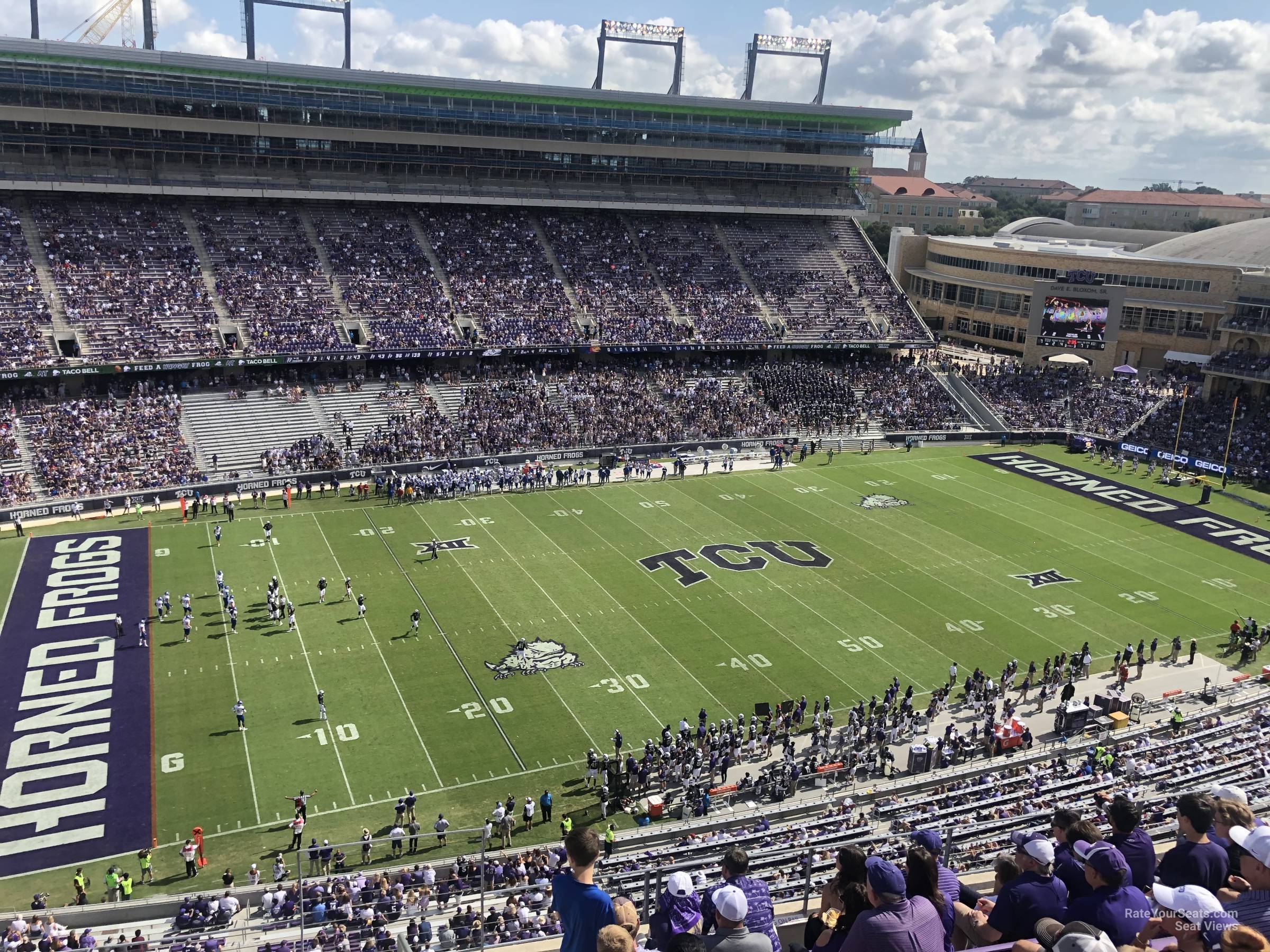 section 310, row g seat view  - amon carter stadium