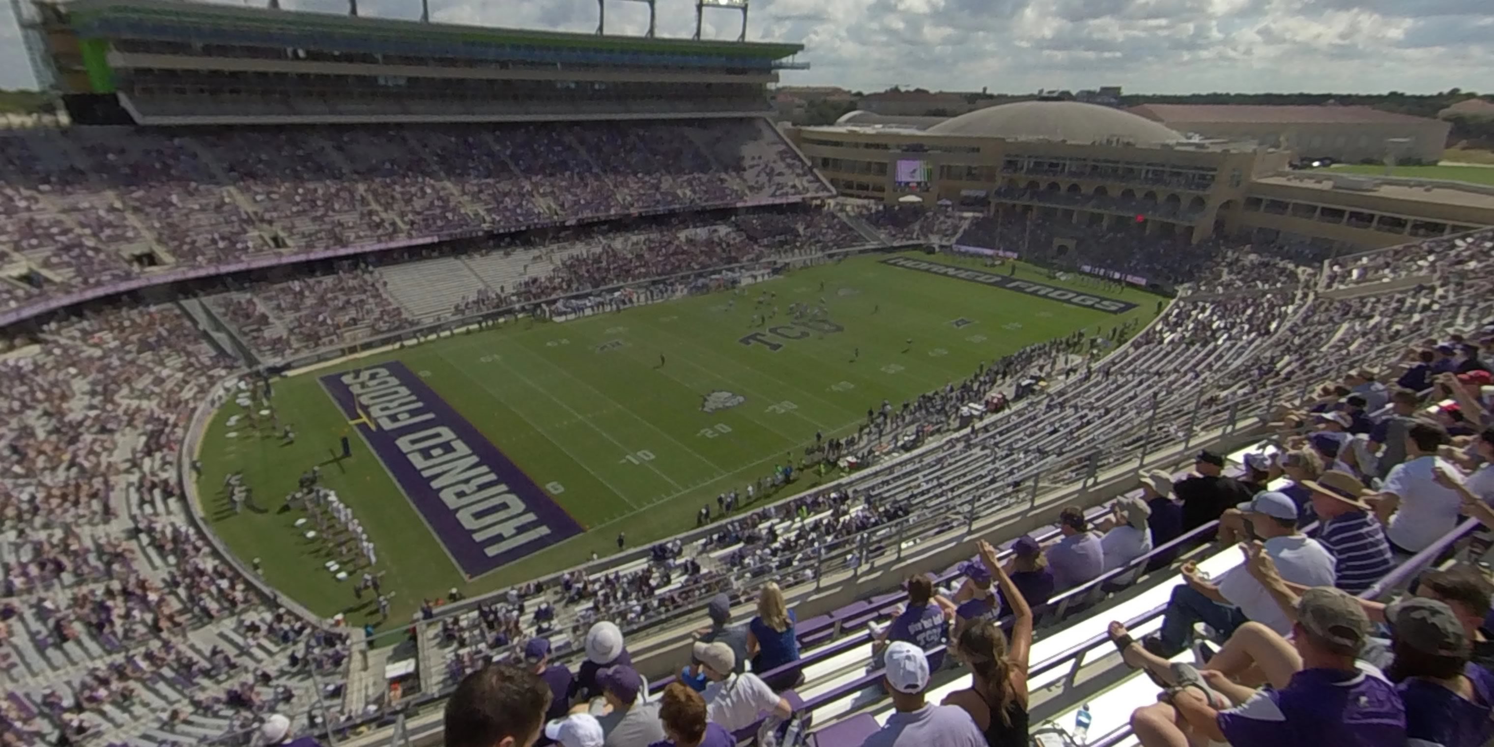 section 311 panoramic seat view  - amon carter stadium
