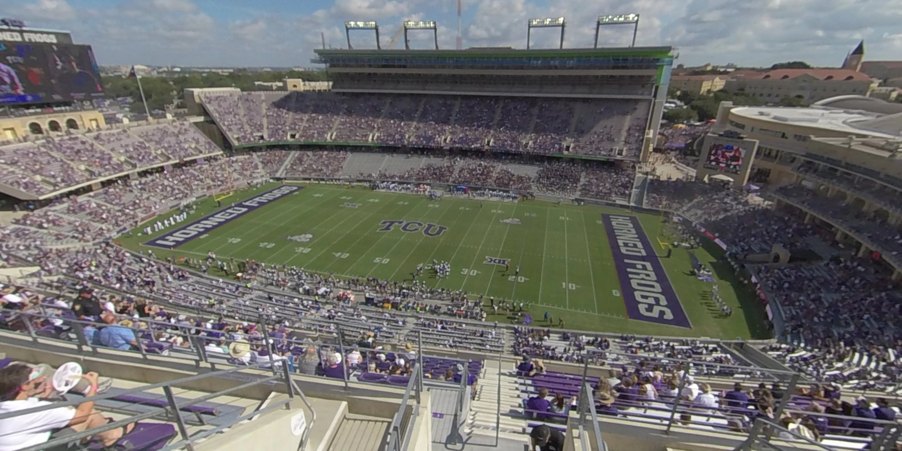 section 403 panoramic seat view  - amon carter stadium