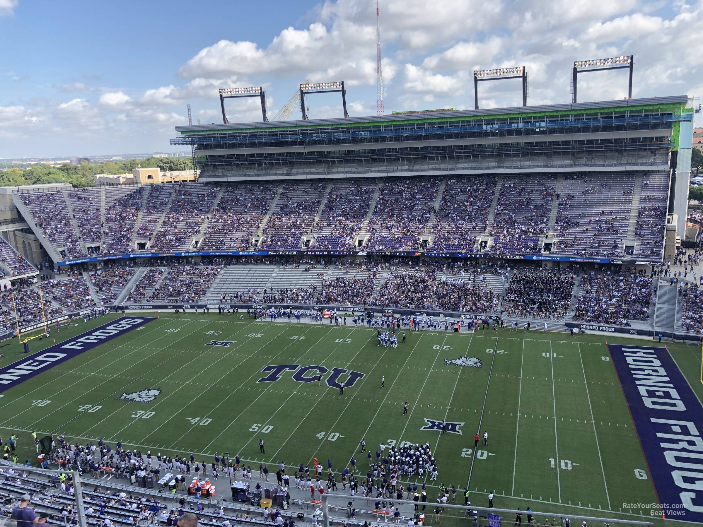 section 403, row e seat view  - amon carter stadium