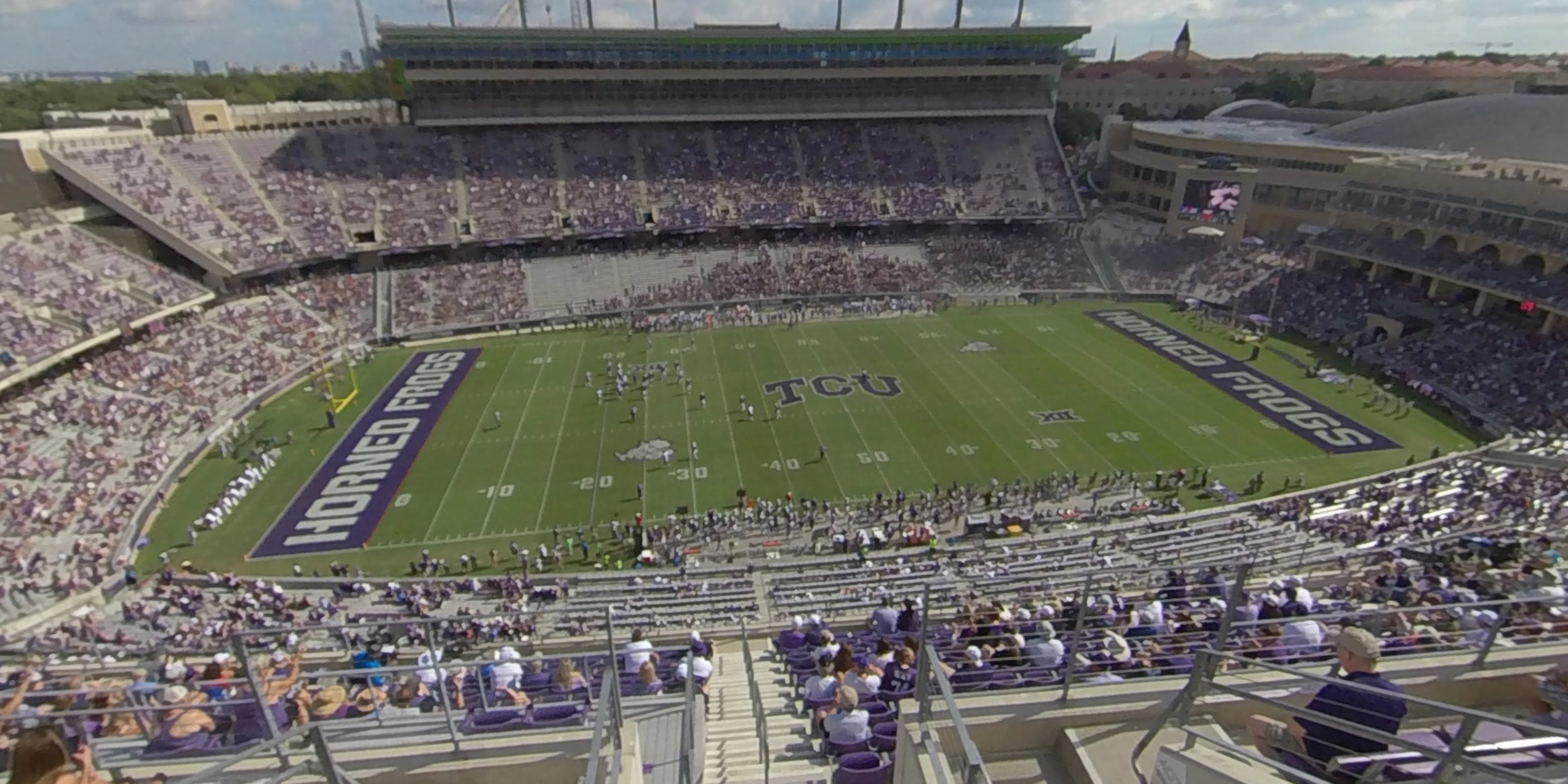 section 407 panoramic seat view  - amon carter stadium