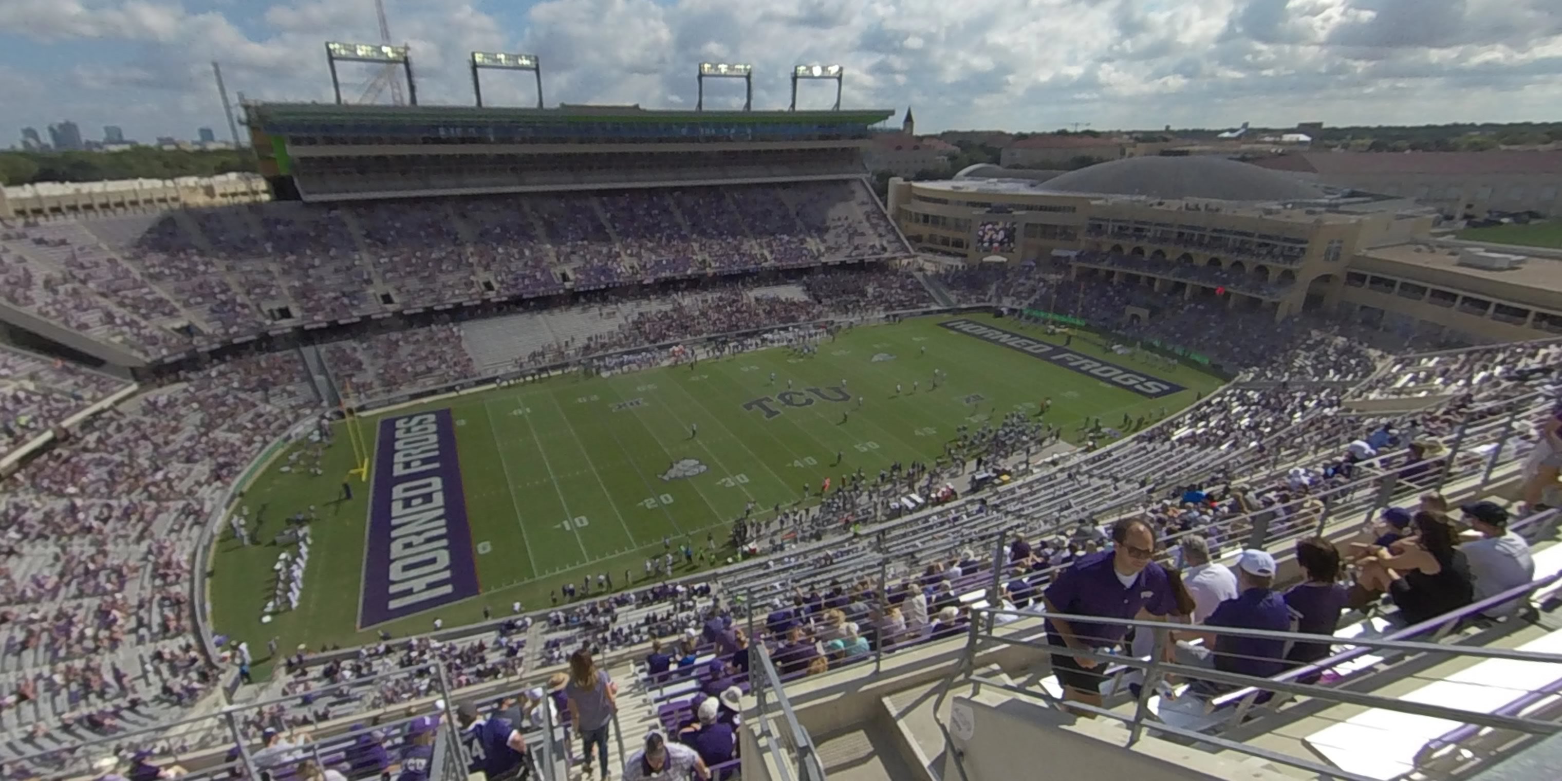 section 409 panoramic seat view  - amon carter stadium