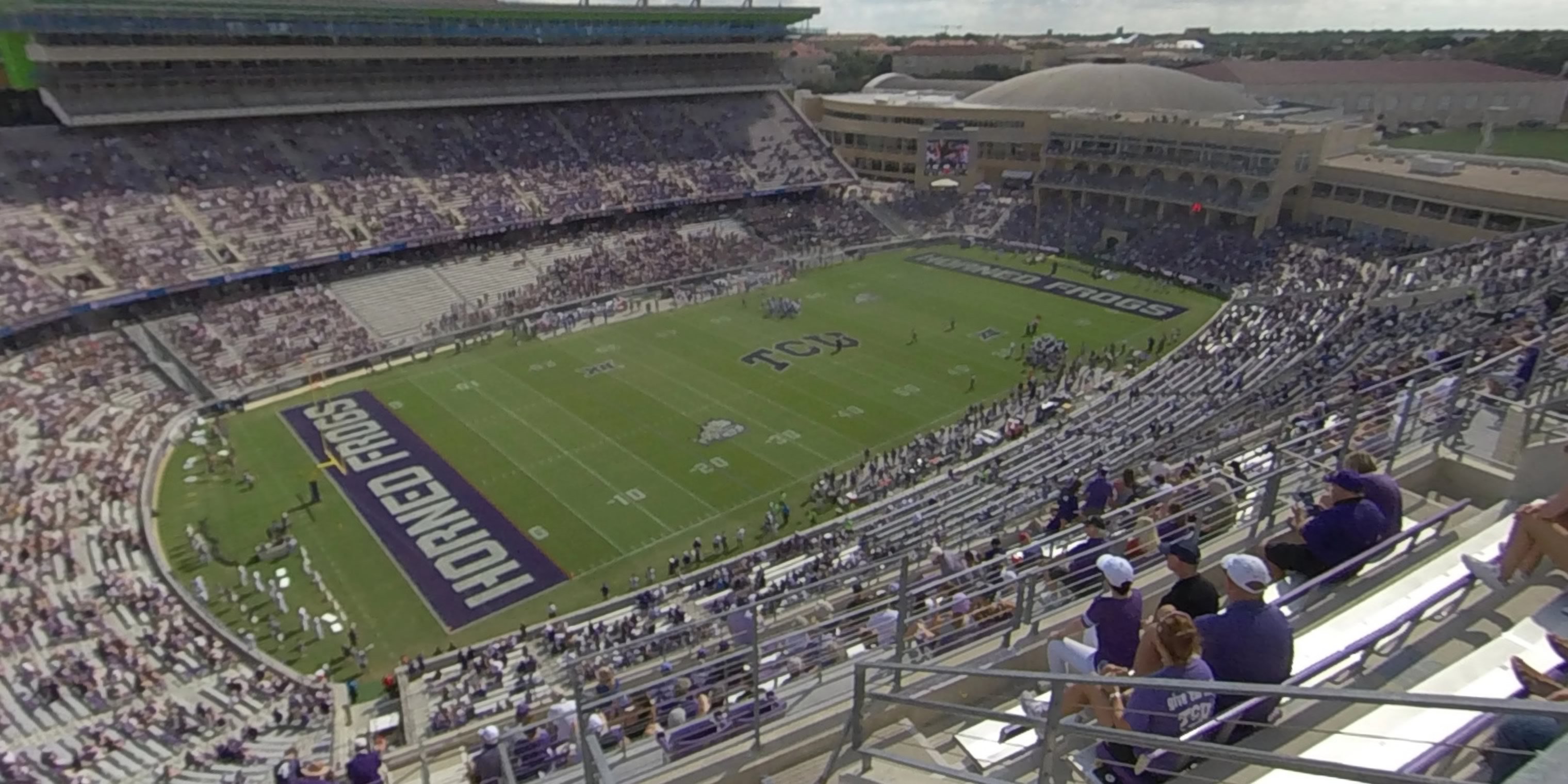 section 411 panoramic seat view  - amon carter stadium