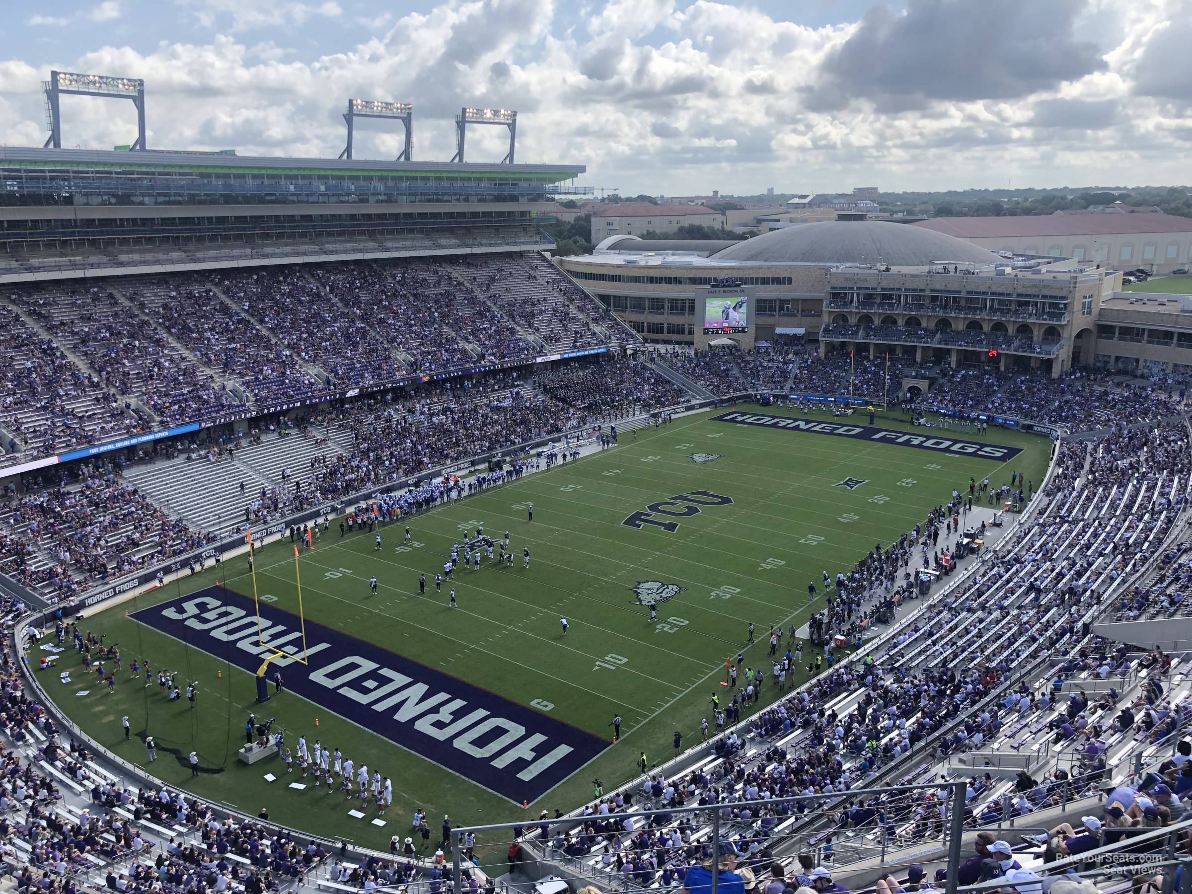 section 414, row e seat view  - amon carter stadium