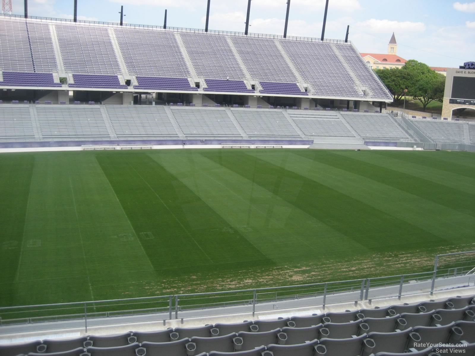 section 209, row h seat view  - amon carter stadium