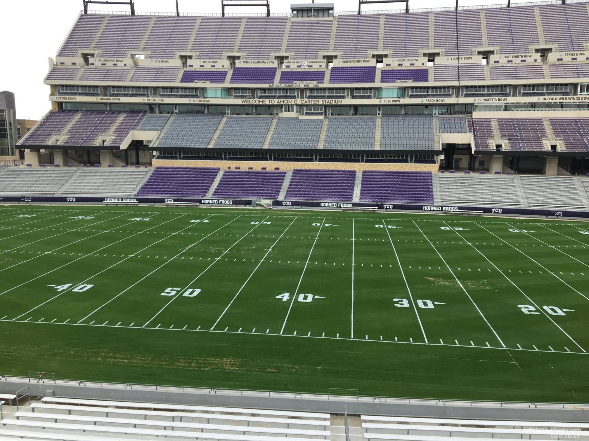 Amon G Carter Stadium Seating Chart With Rows