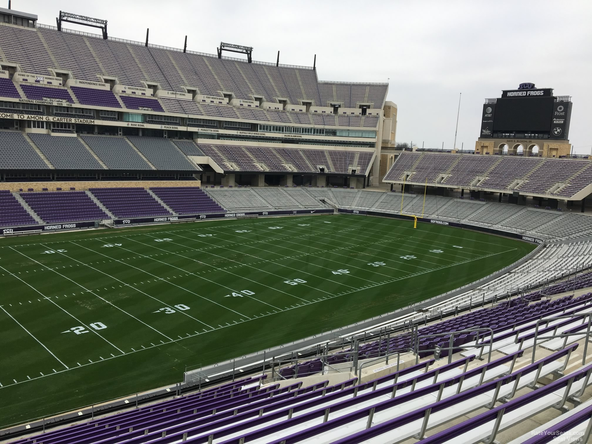 Amon G Carter Stadium Seating Chart With Rows