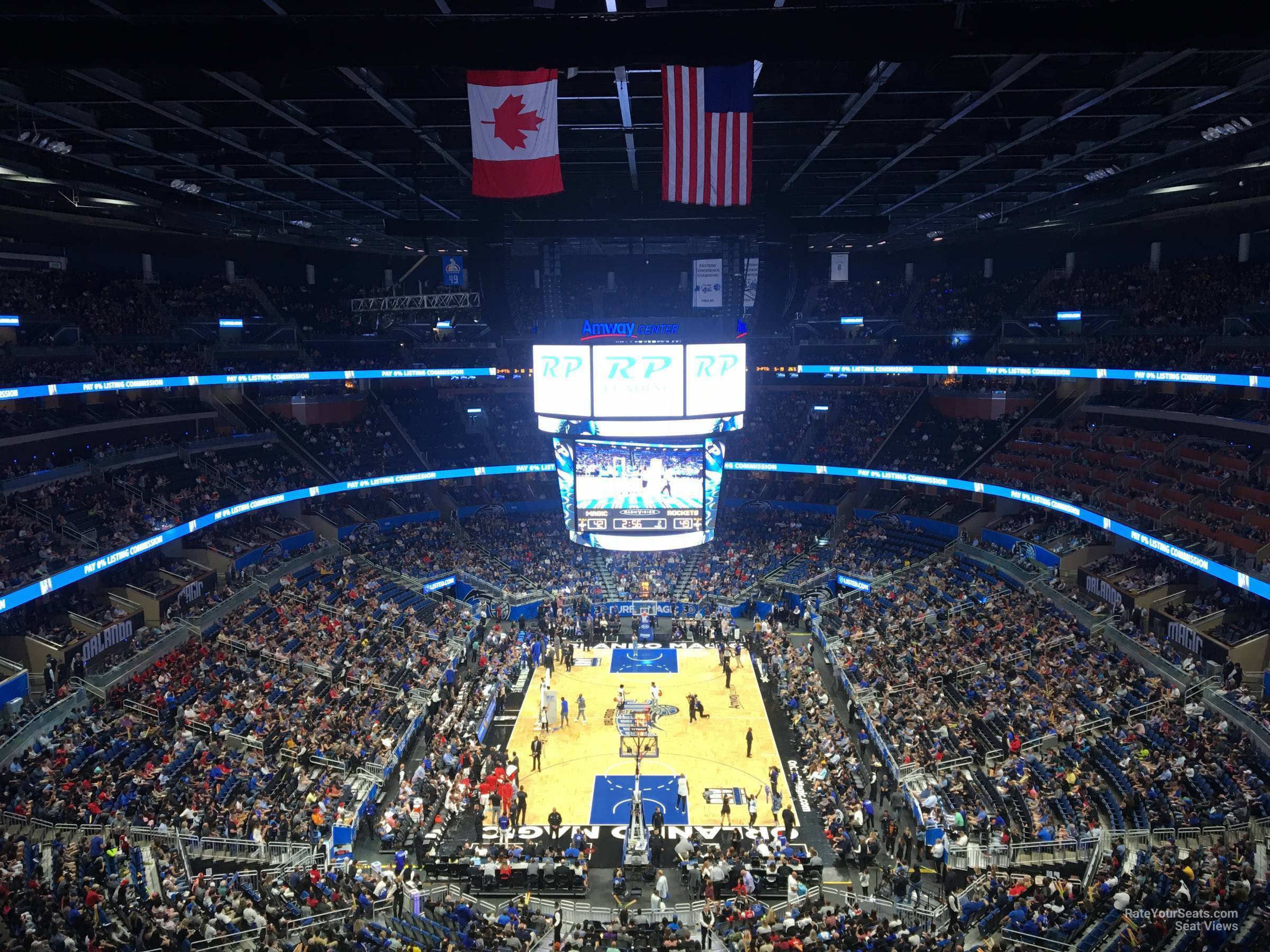 section 201, row 5 seat view  for basketball - amway center