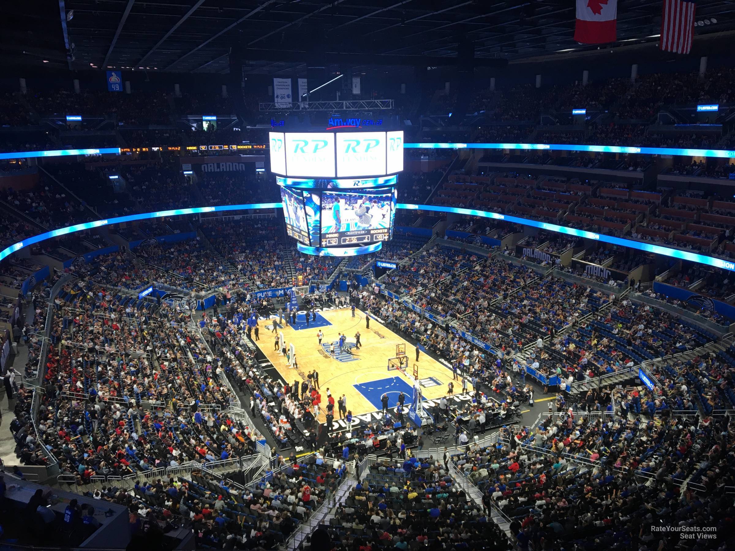 section 203, row 5 seat view  for basketball - kia center