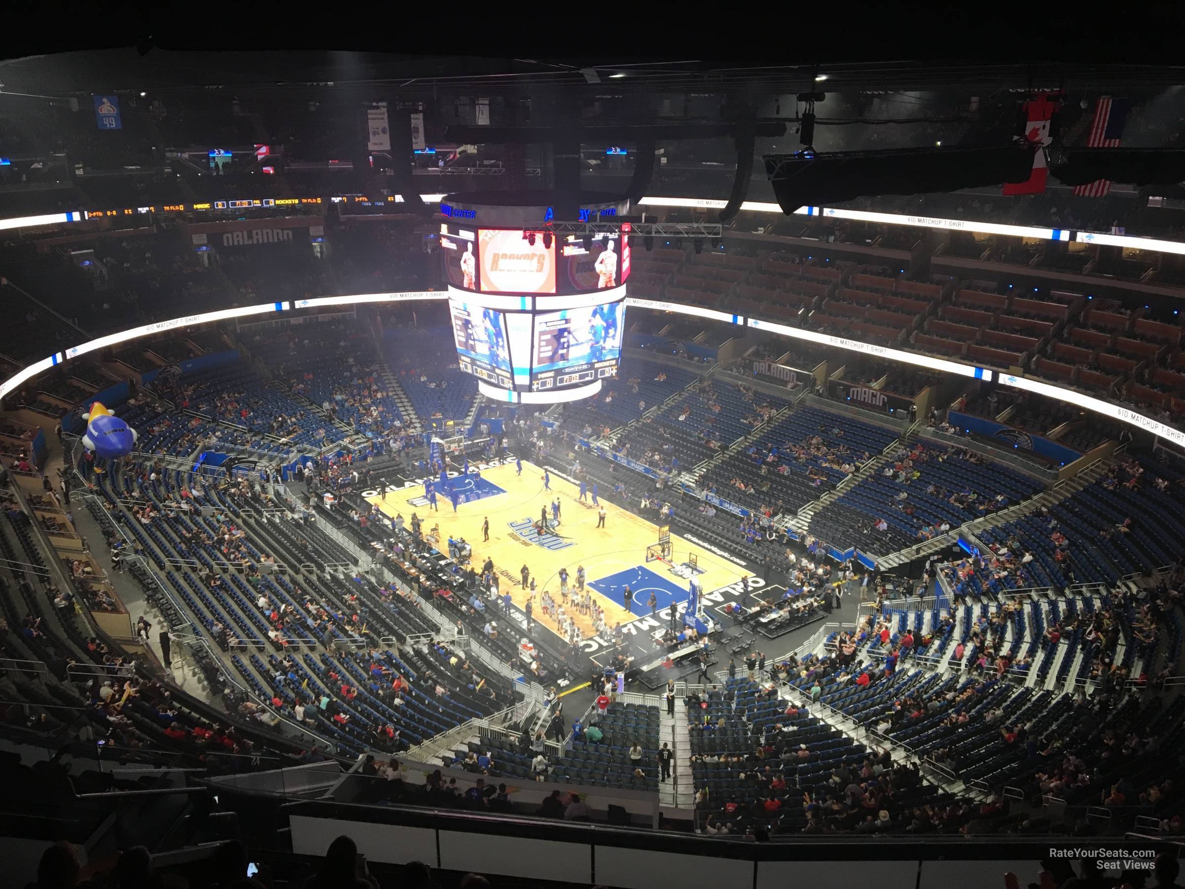 section 204, row 16 seat view  for basketball - kia center
