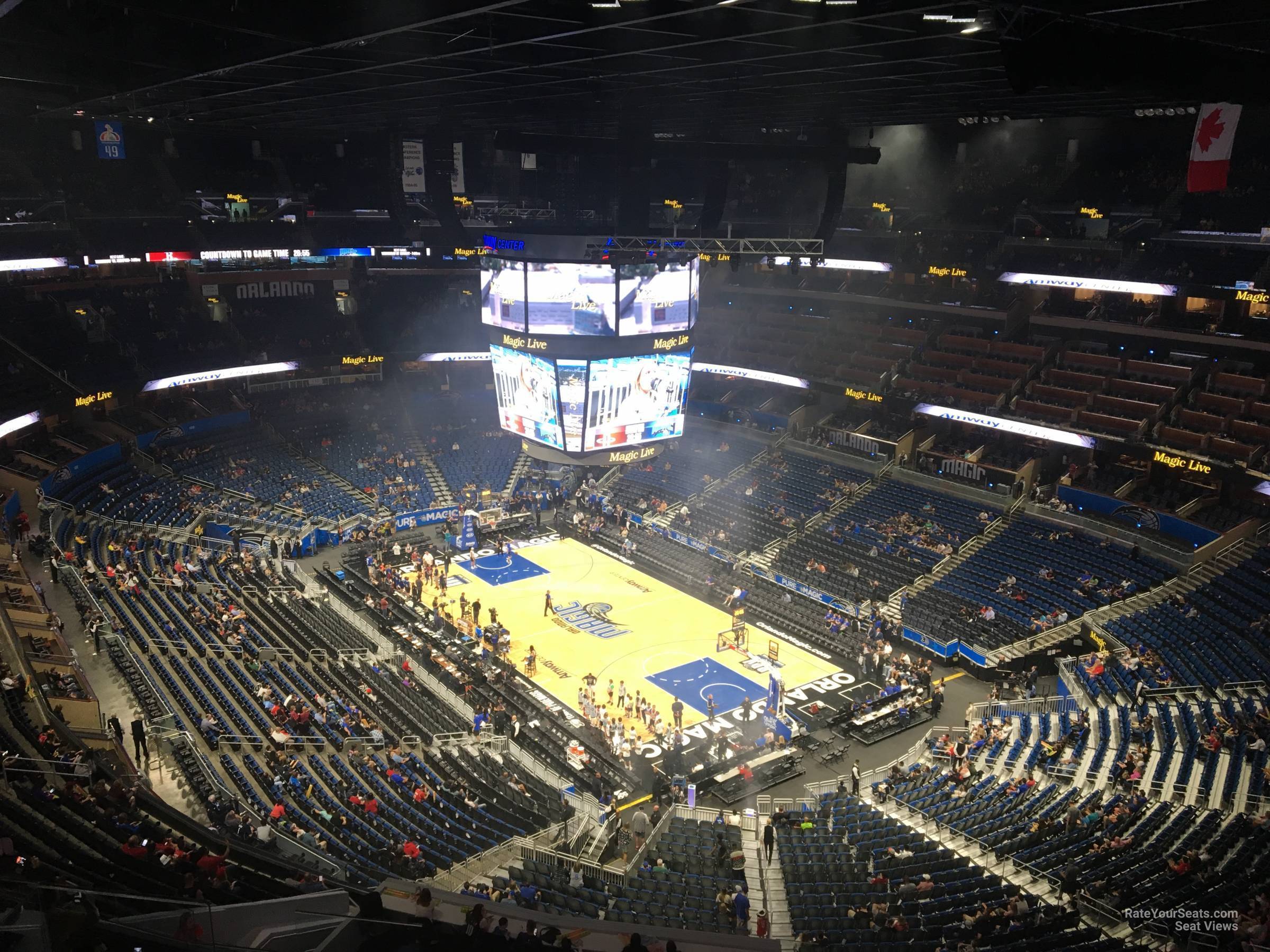 section 204, row 8 seat view  for basketball - kia center