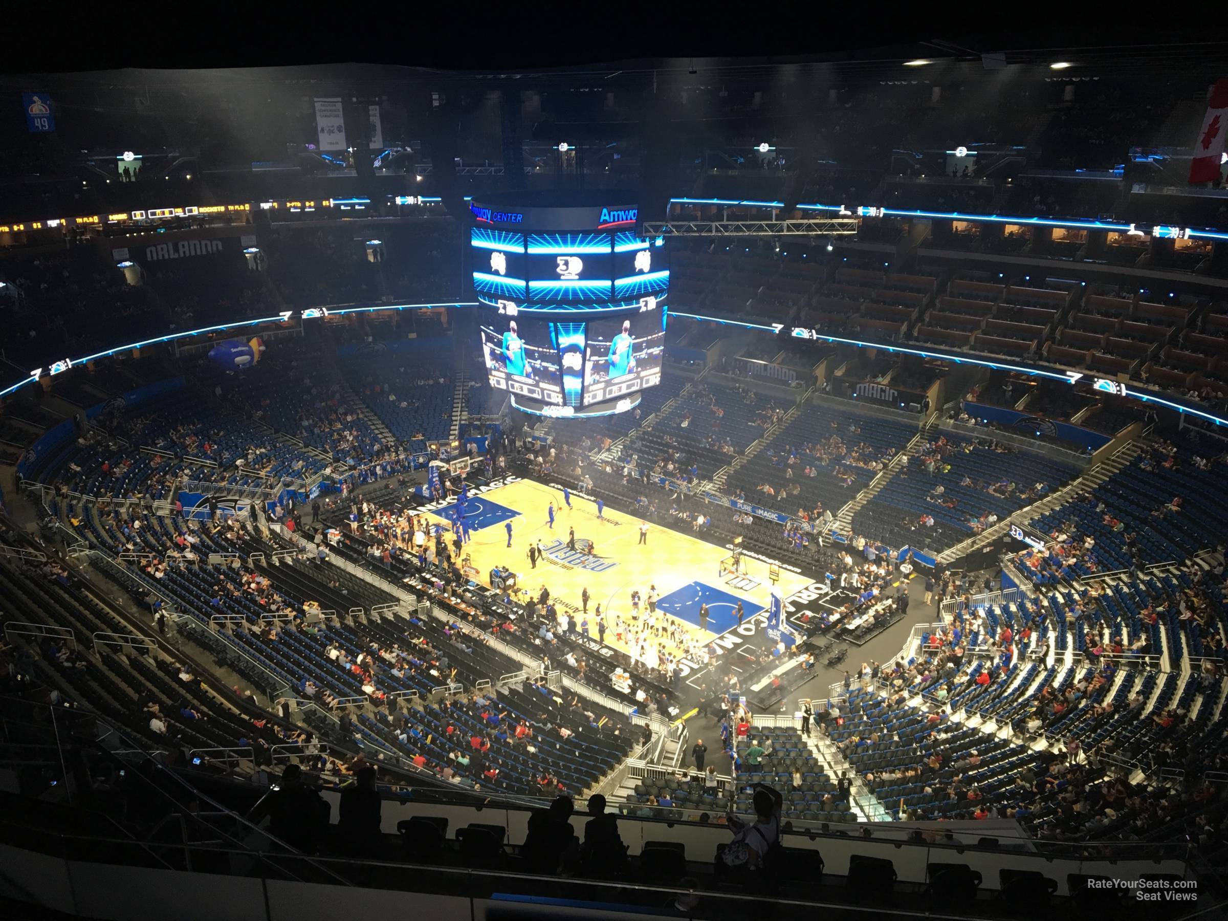 section 205, row 16 seat view  for basketball - kia center