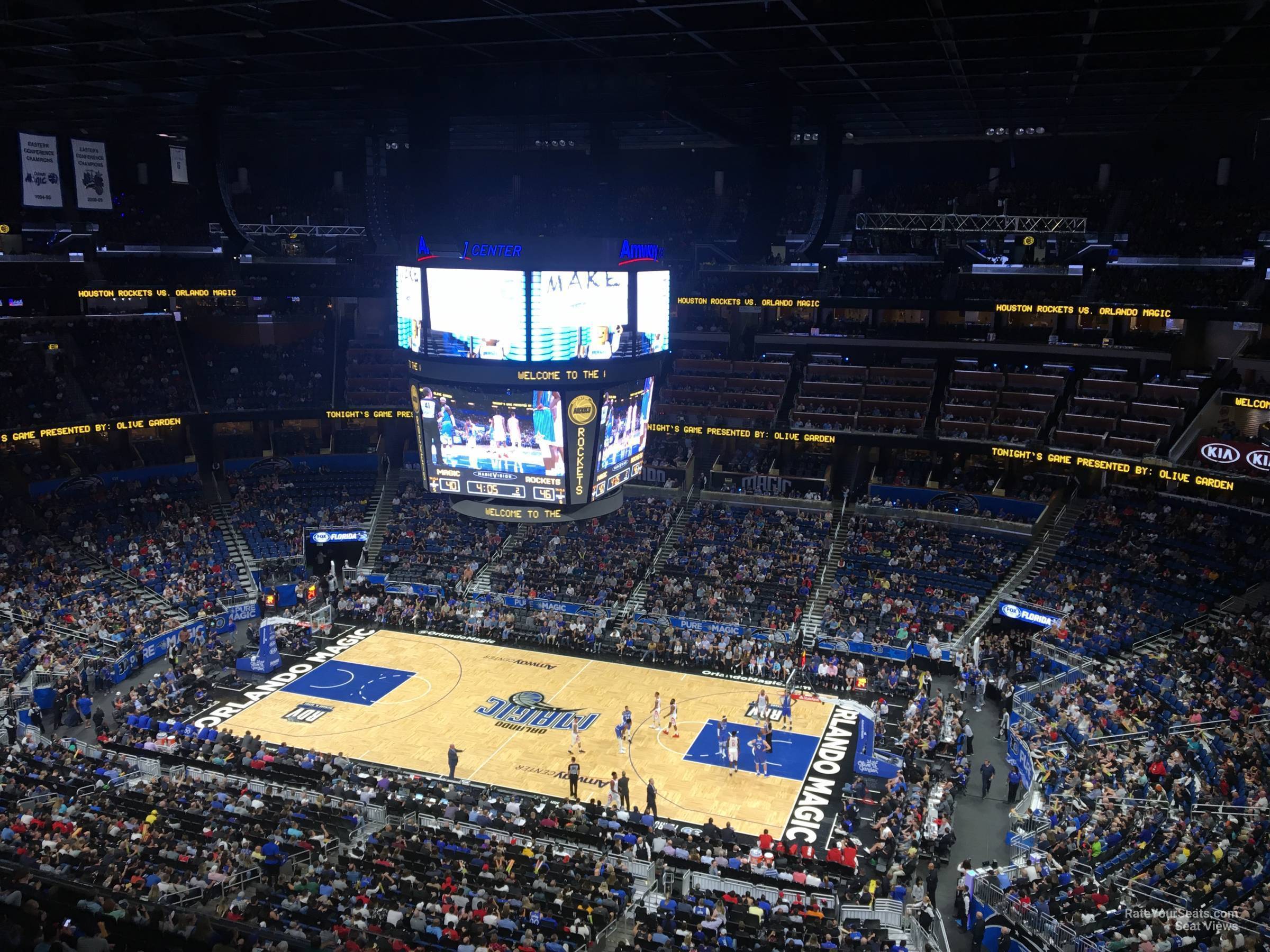 section 207, row 5 seat view  for basketball - kia center