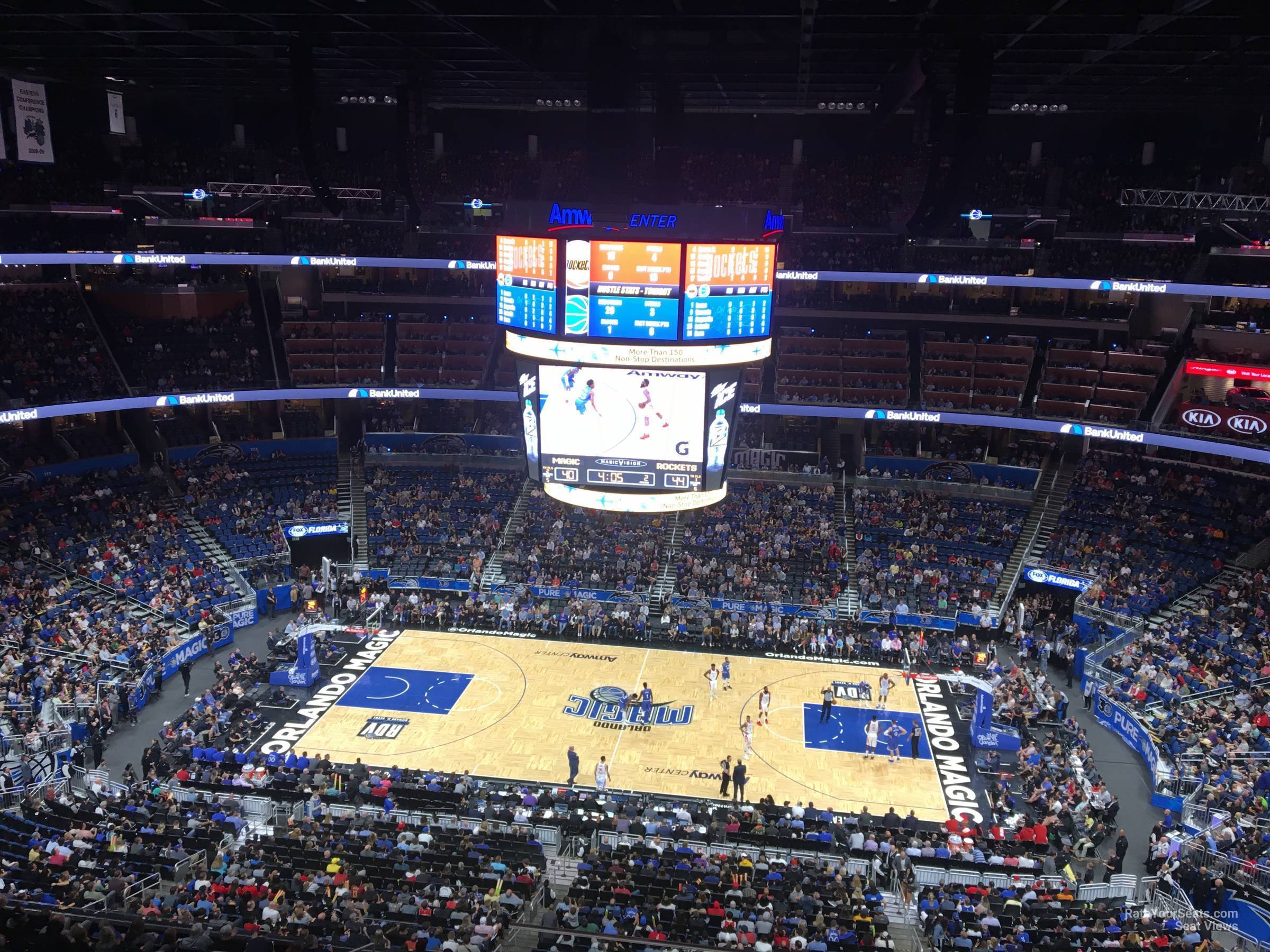 section 208, row 5 seat view  for basketball - amway center