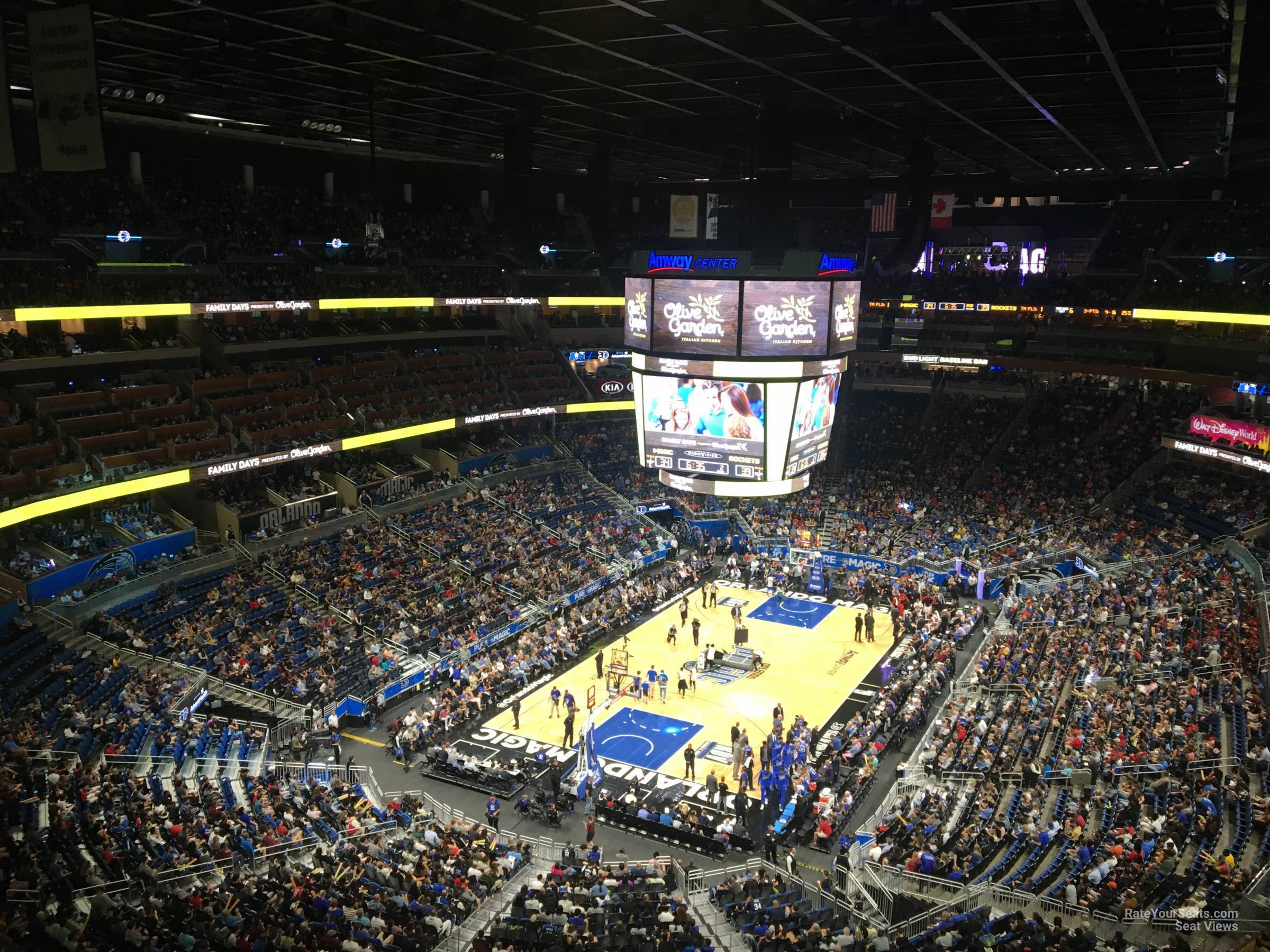 section 215, row 5 seat view  for basketball - amway center