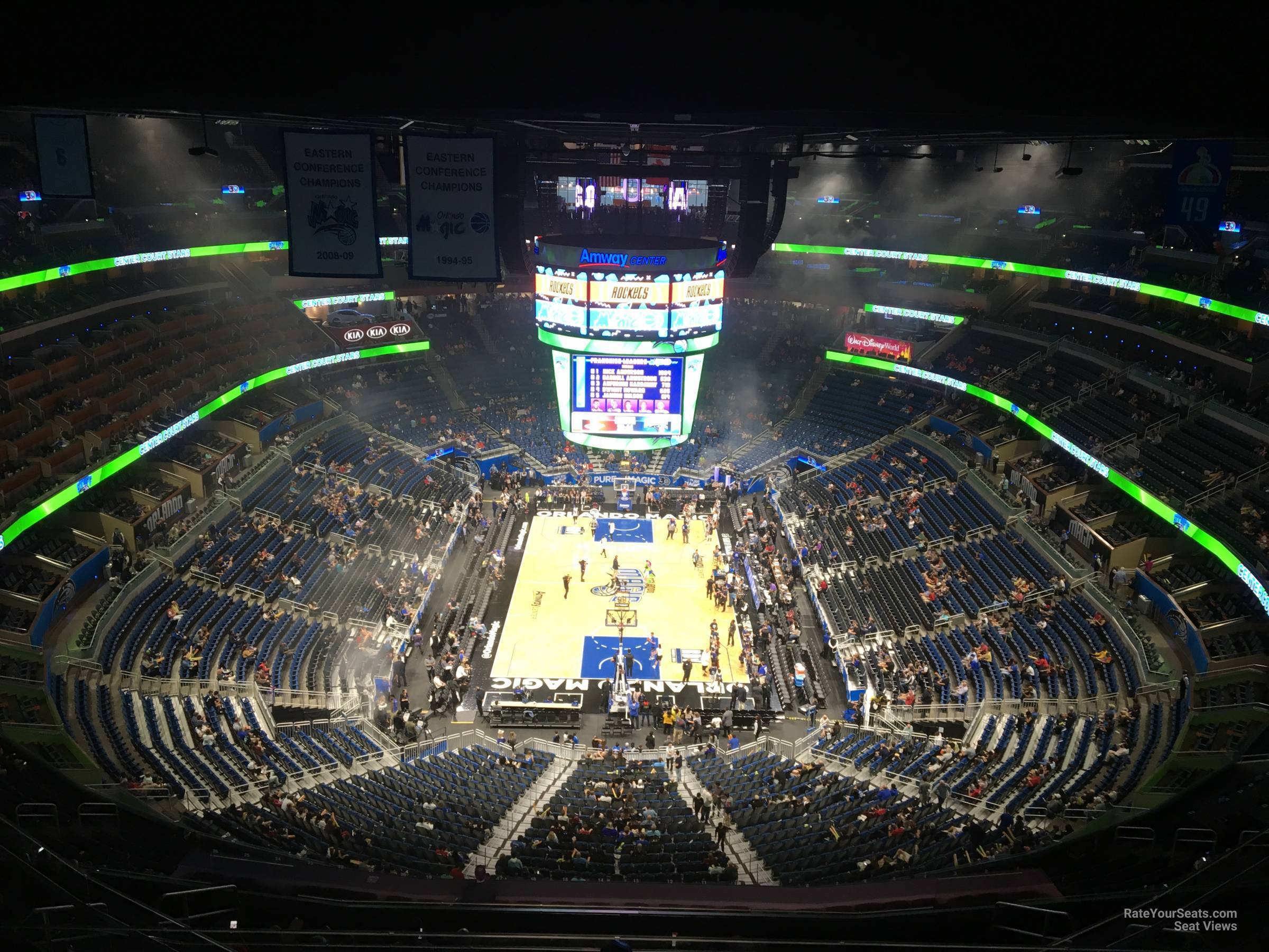 section 217, row 16 seat view  for basketball - kia center