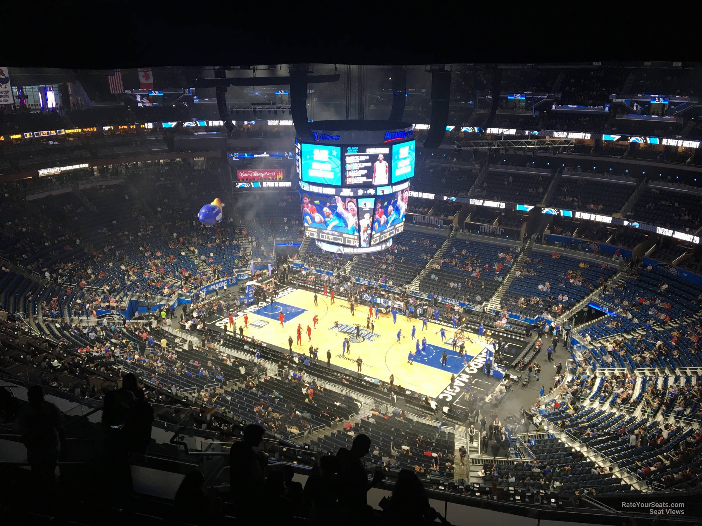 section 222, row 16 seat view  for basketball - kia center