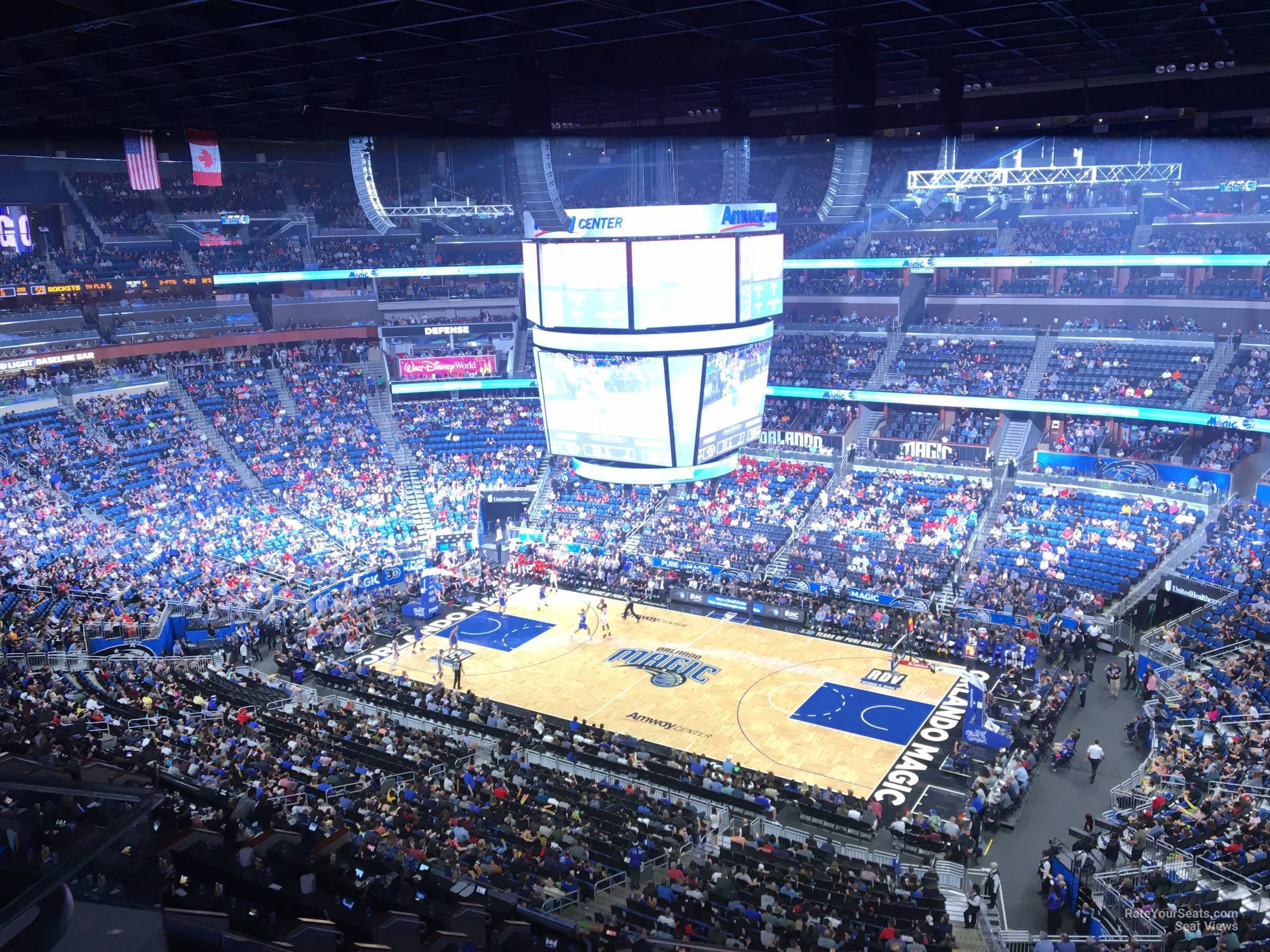 section 222, row 5 seat view  for basketball - amway center