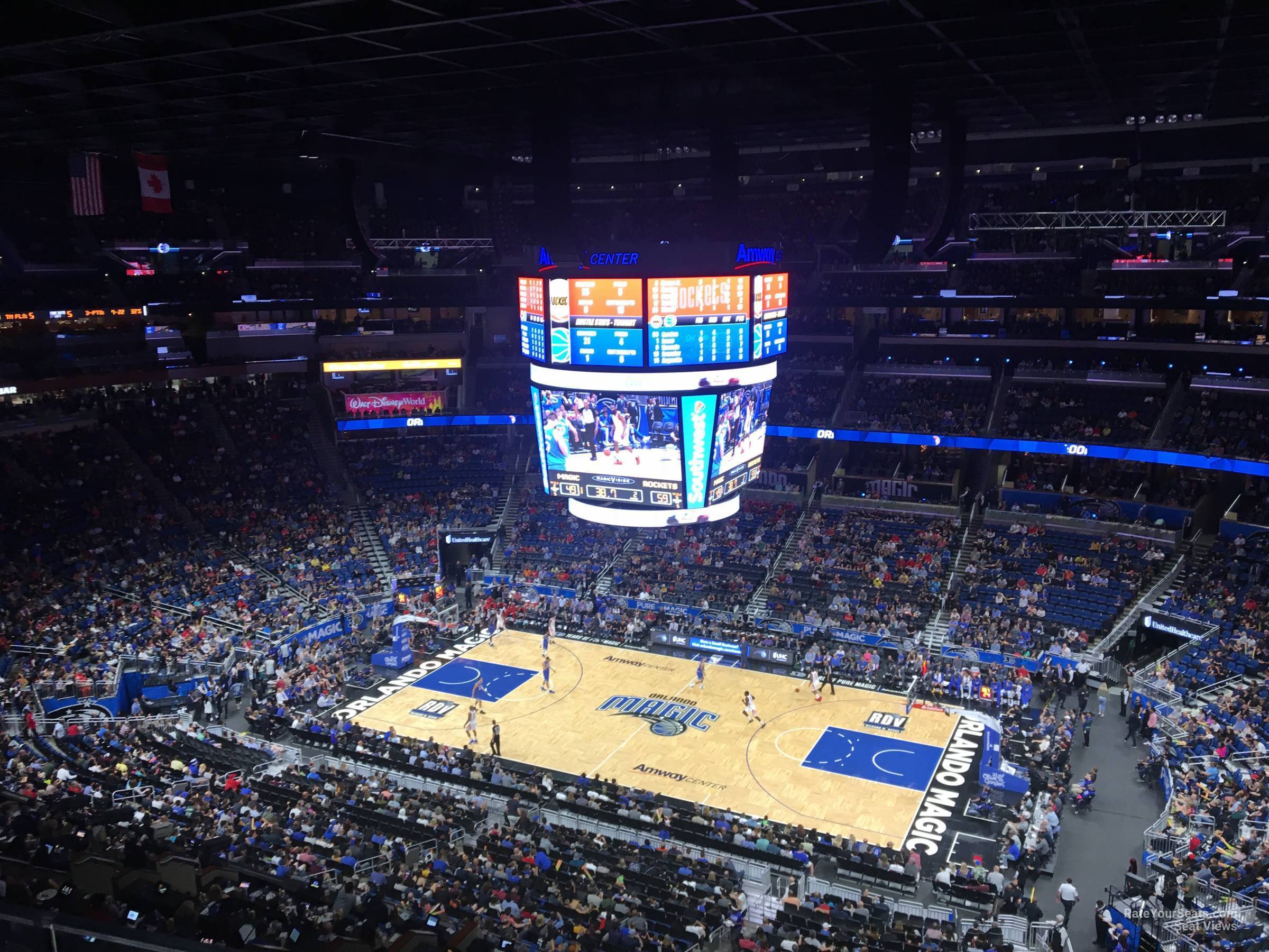 section 223, row 5 seat view  for basketball - amway center