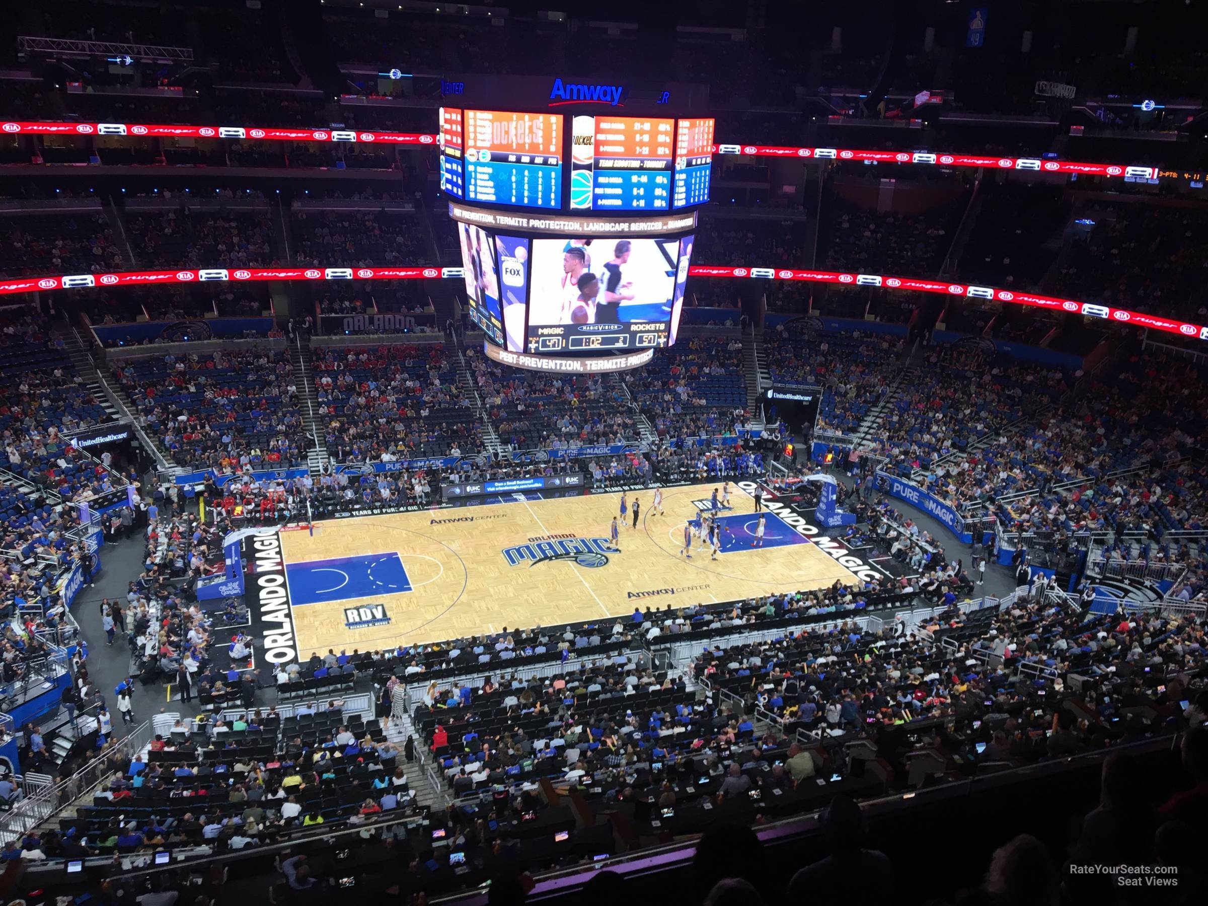 section 226, row 5 seat view  for basketball - amway center