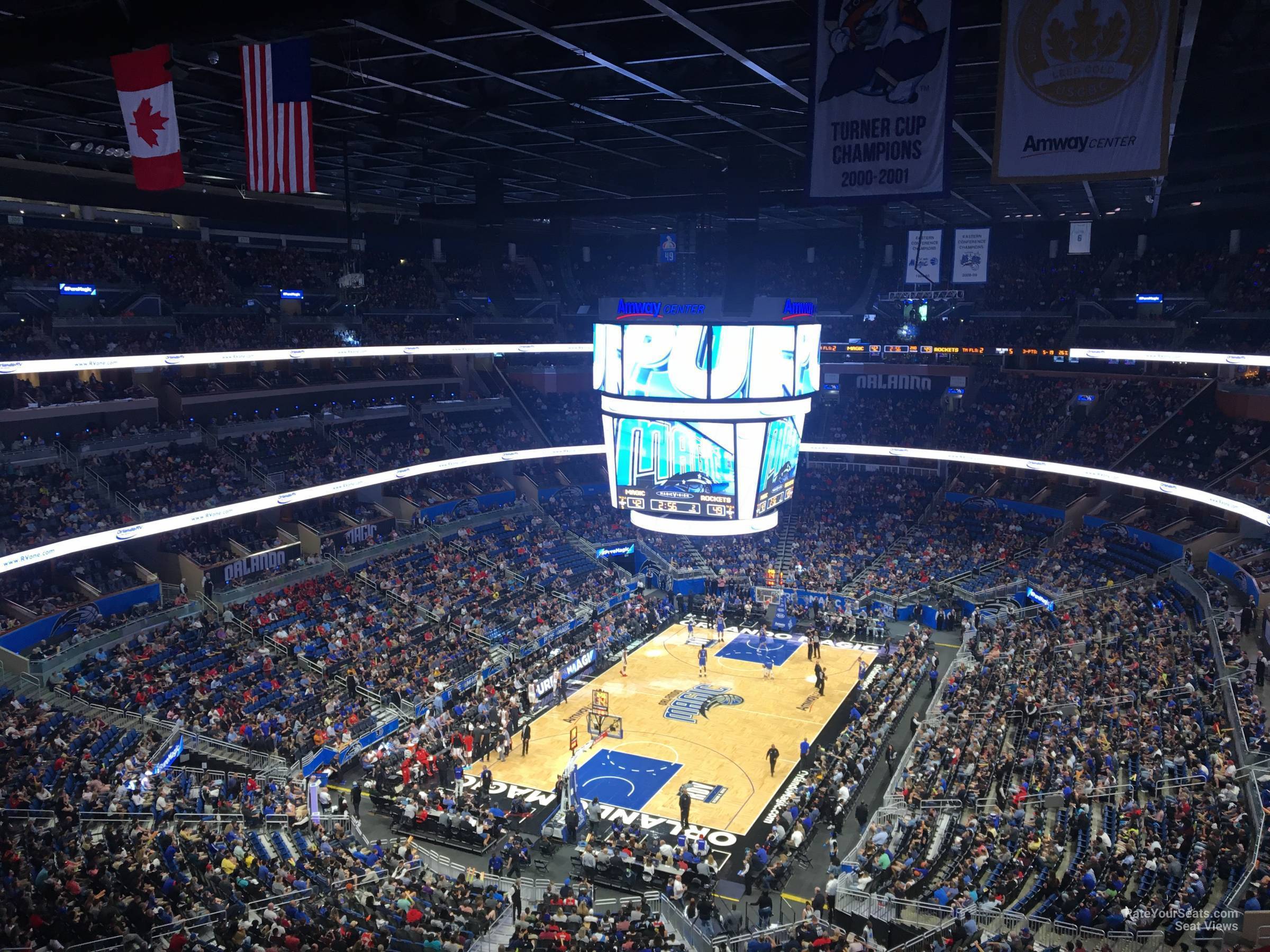 section 231, row 5 seat view  for basketball - amway center