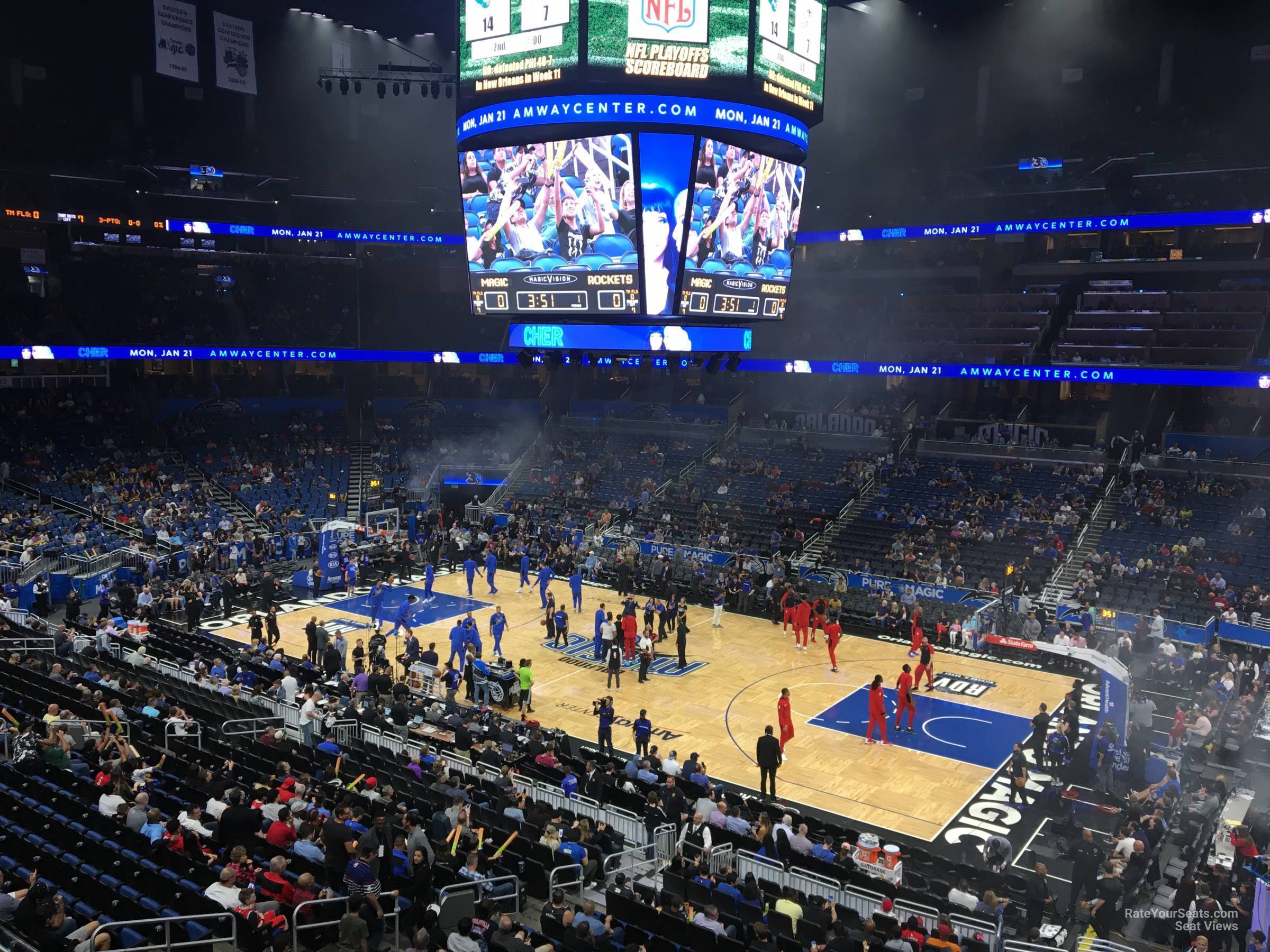 section ca, row 1 seat view  for basketball - amway center
