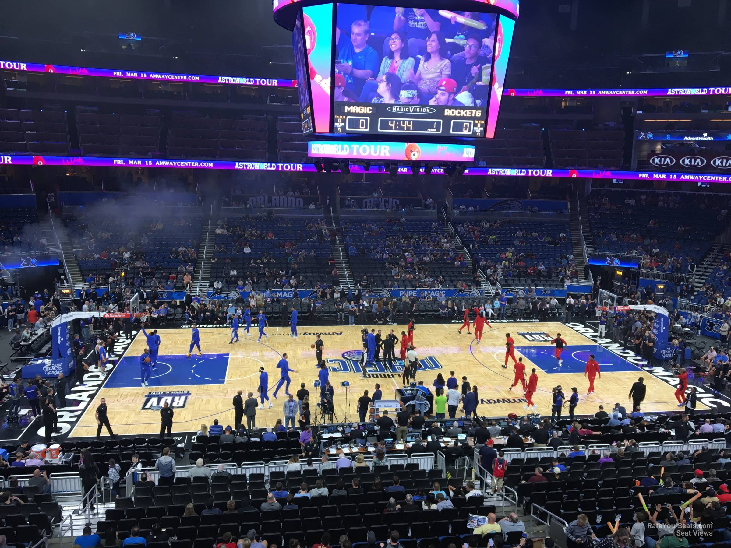 section cd, row 1 seat view  for basketball - kia center