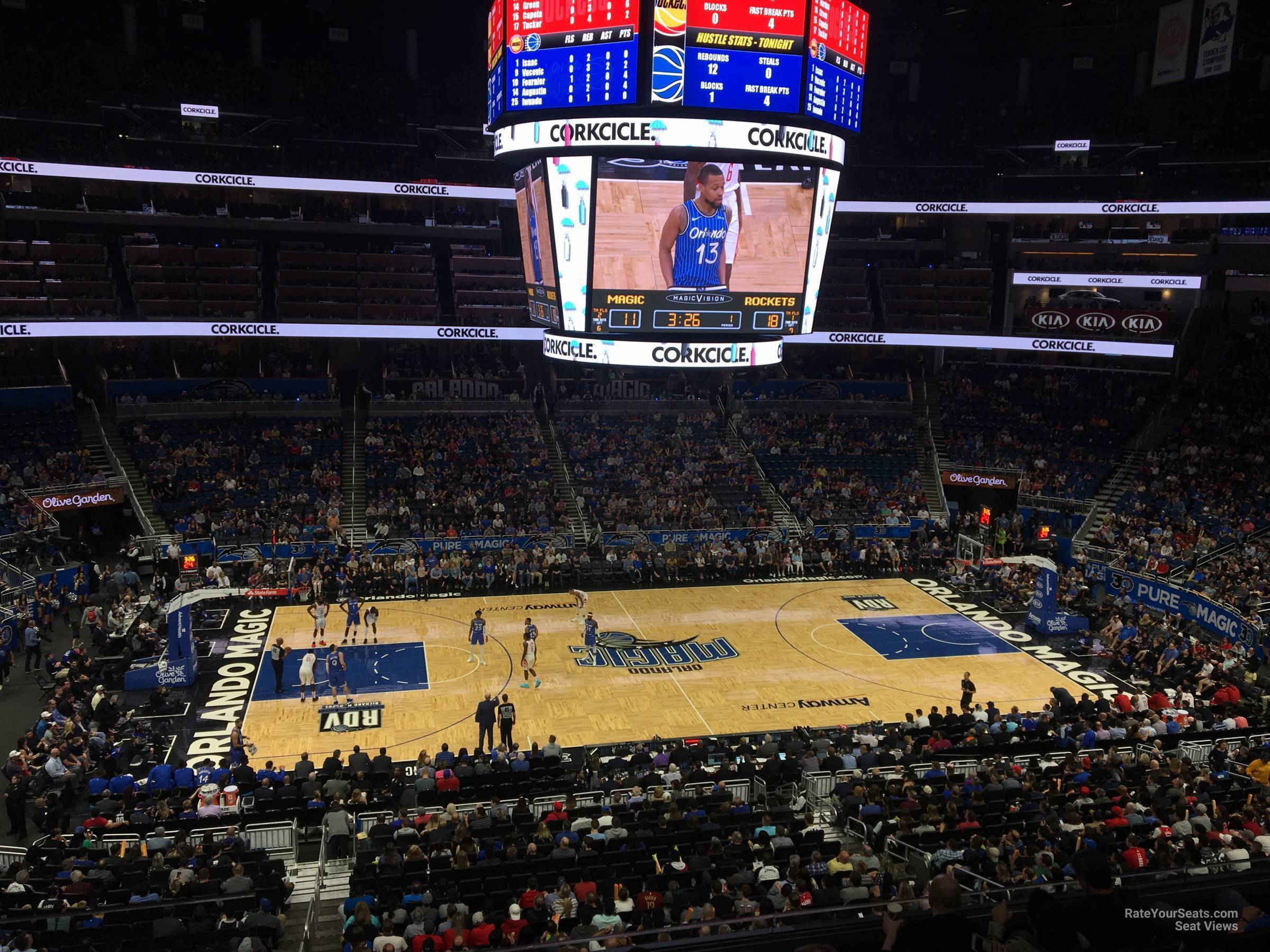 section cd, row 7 seat view  for basketball - amway center