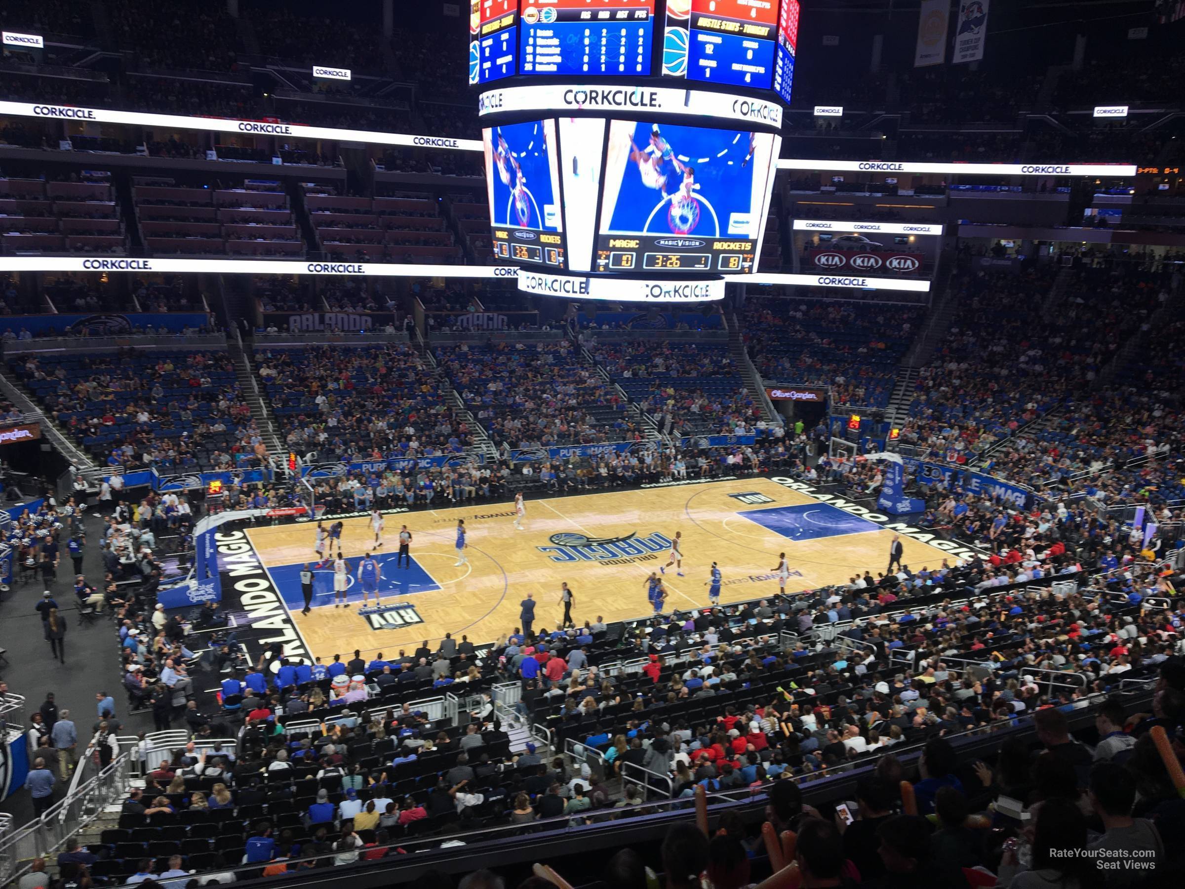 section ce, row 7 seat view  for basketball - kia center