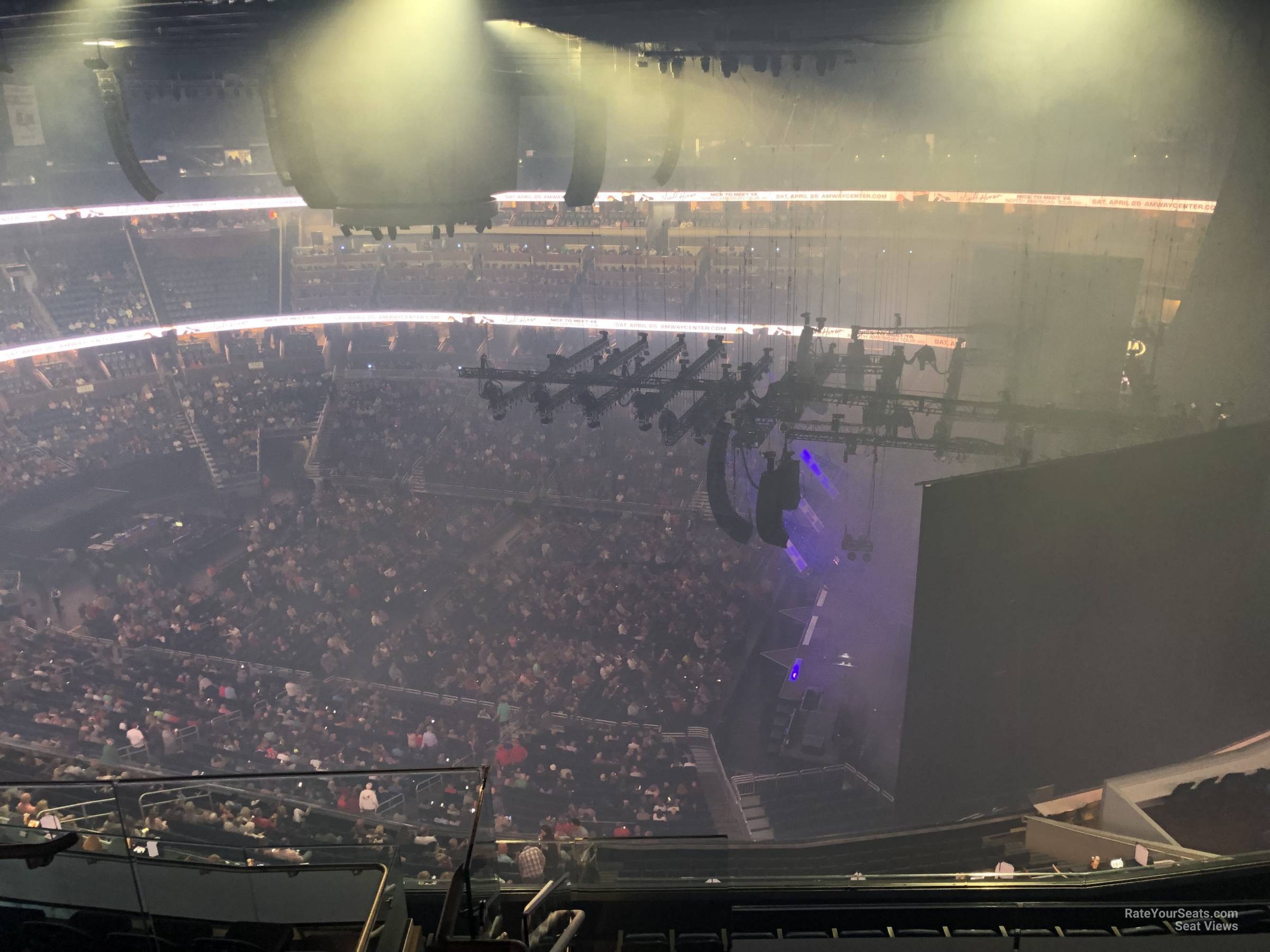 section 206, row 11 seat view  for concert - amway center
