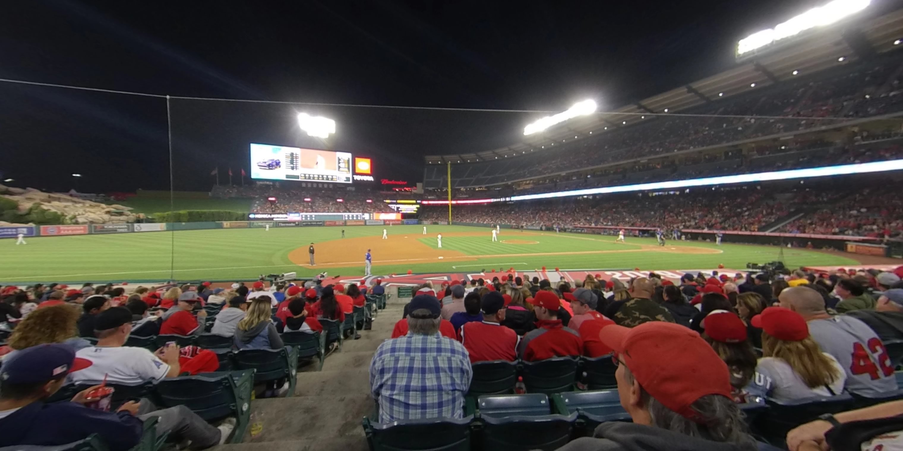 section 111 panoramic seat view  - angel stadium