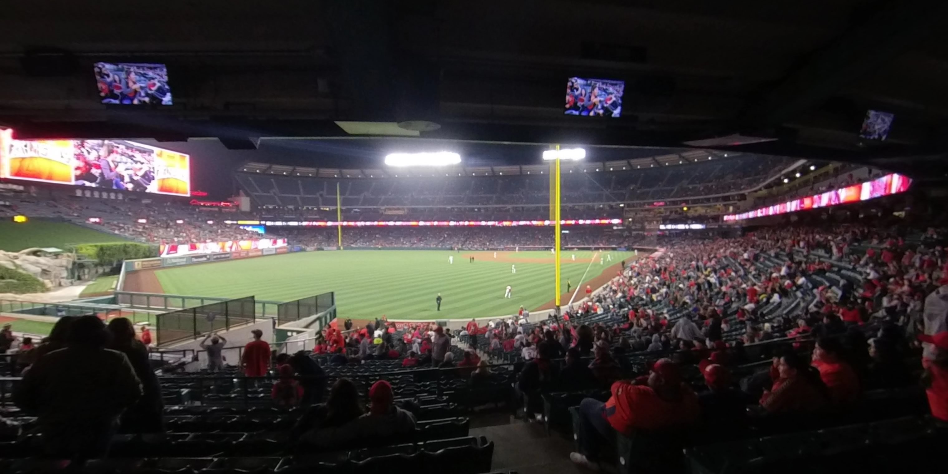 section 201 panoramic seat view  - angel stadium