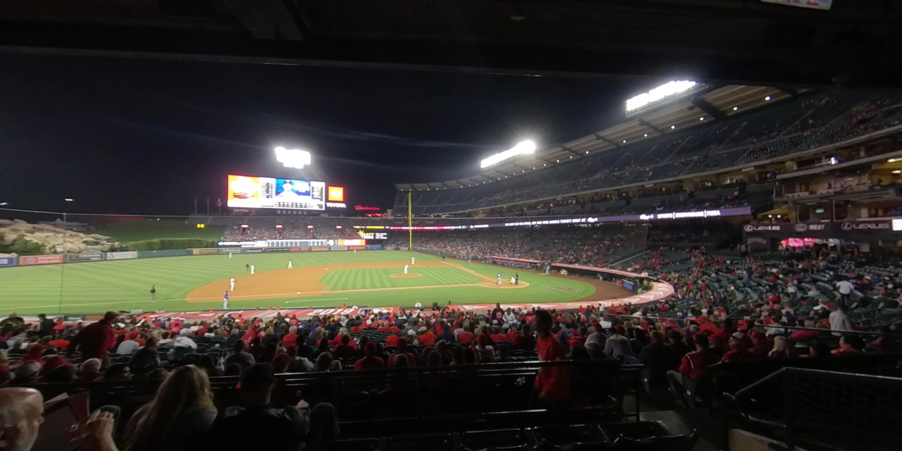 section 211 panoramic seat view  - angel stadium