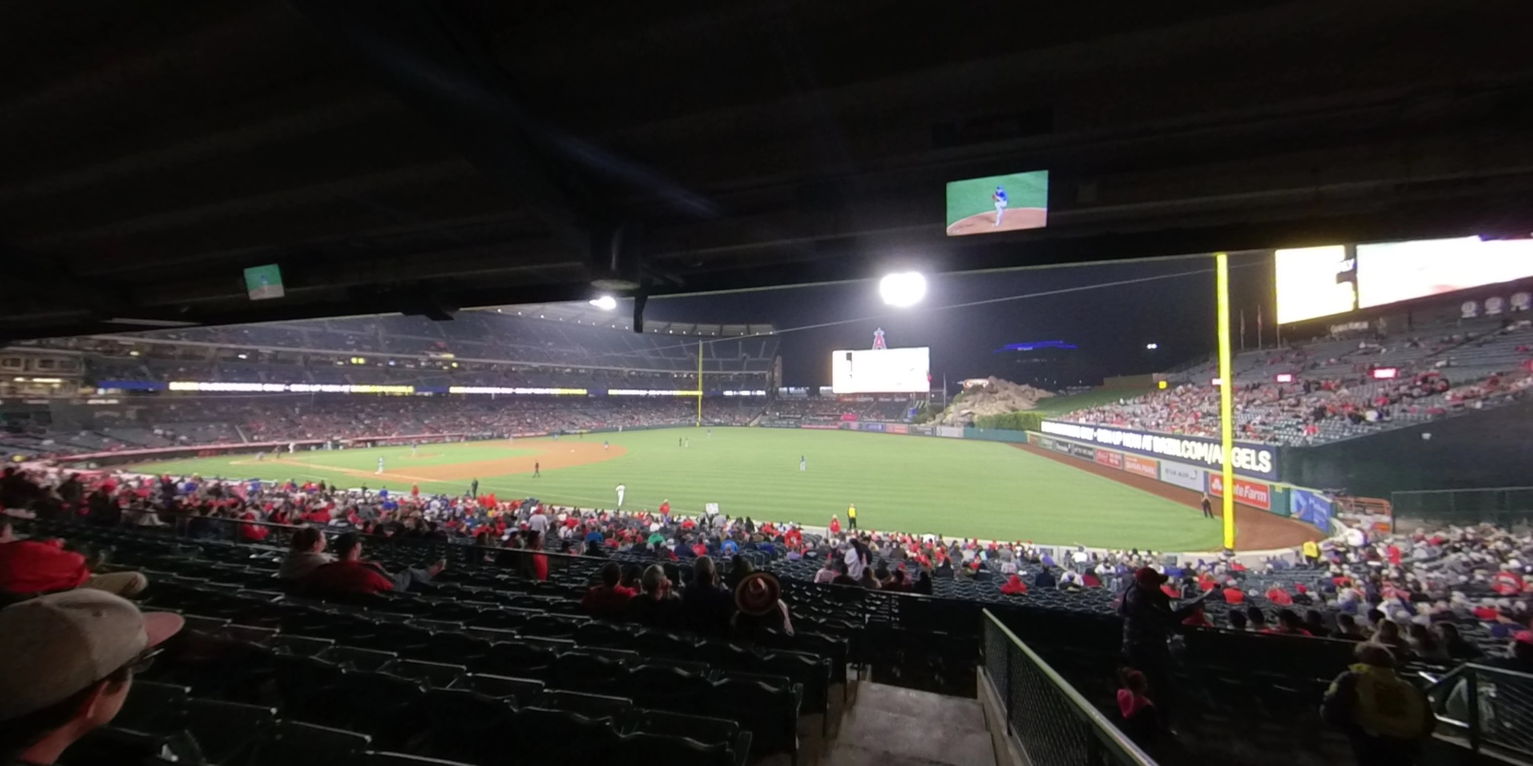 section 228 panoramic seat view  - angel stadium