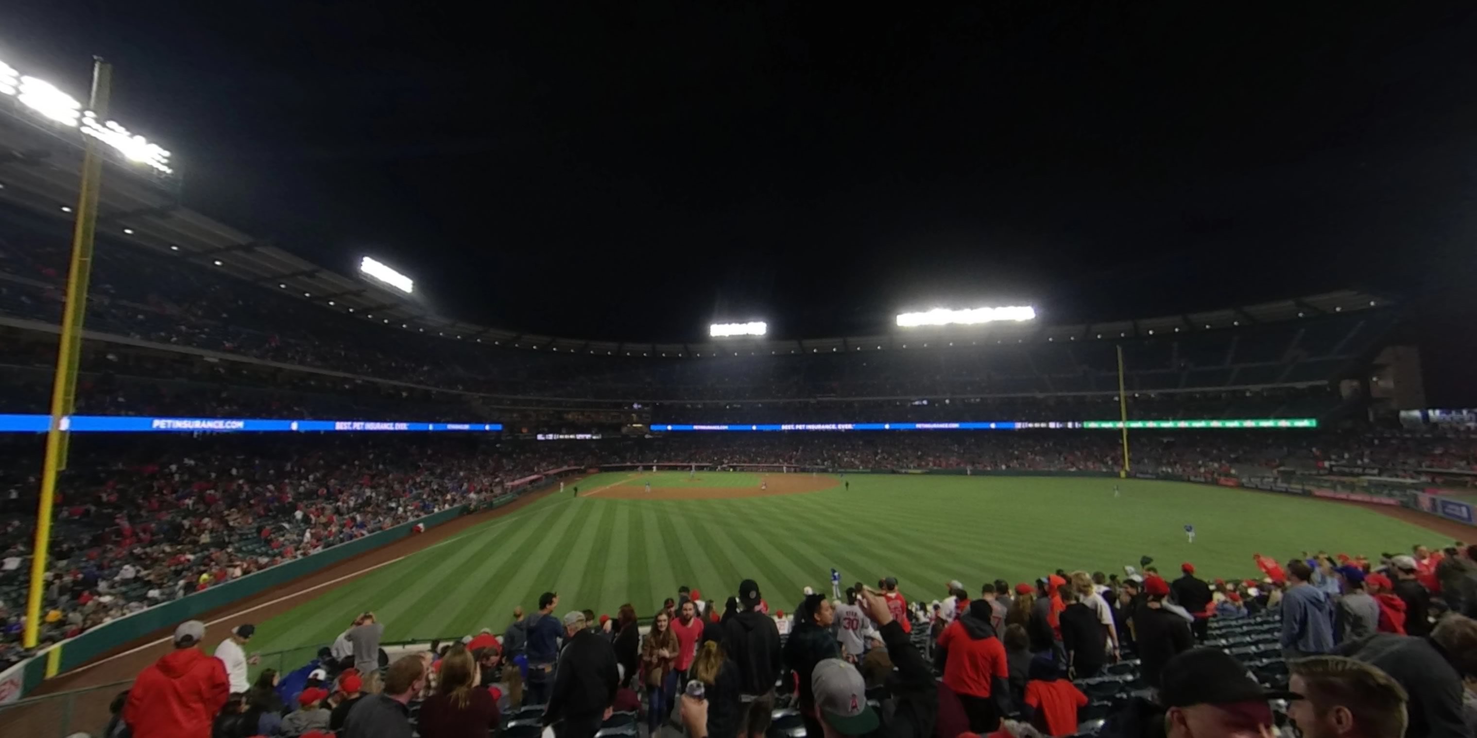 section 236 panoramic seat view  - angel stadium