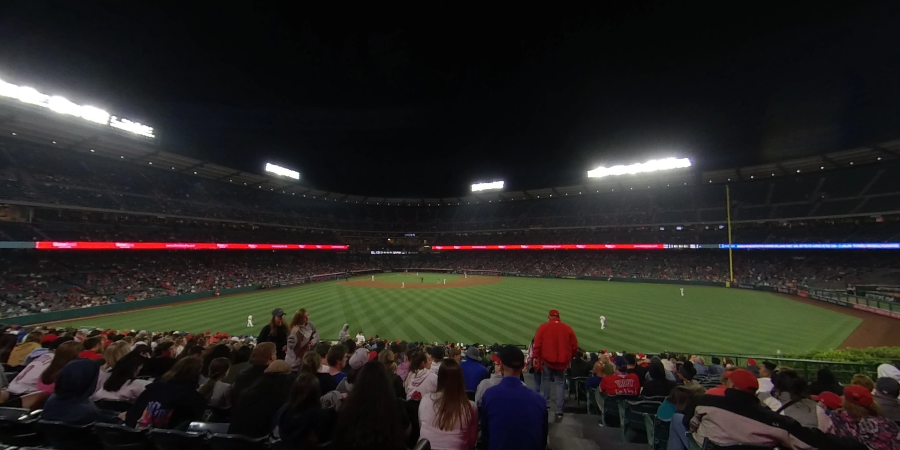 section 239 panoramic seat view  - angel stadium