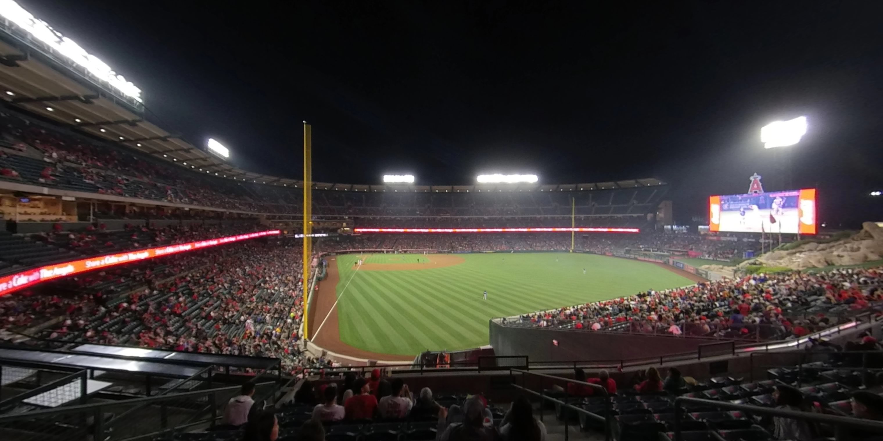 section 241 panoramic seat view  - angel stadium