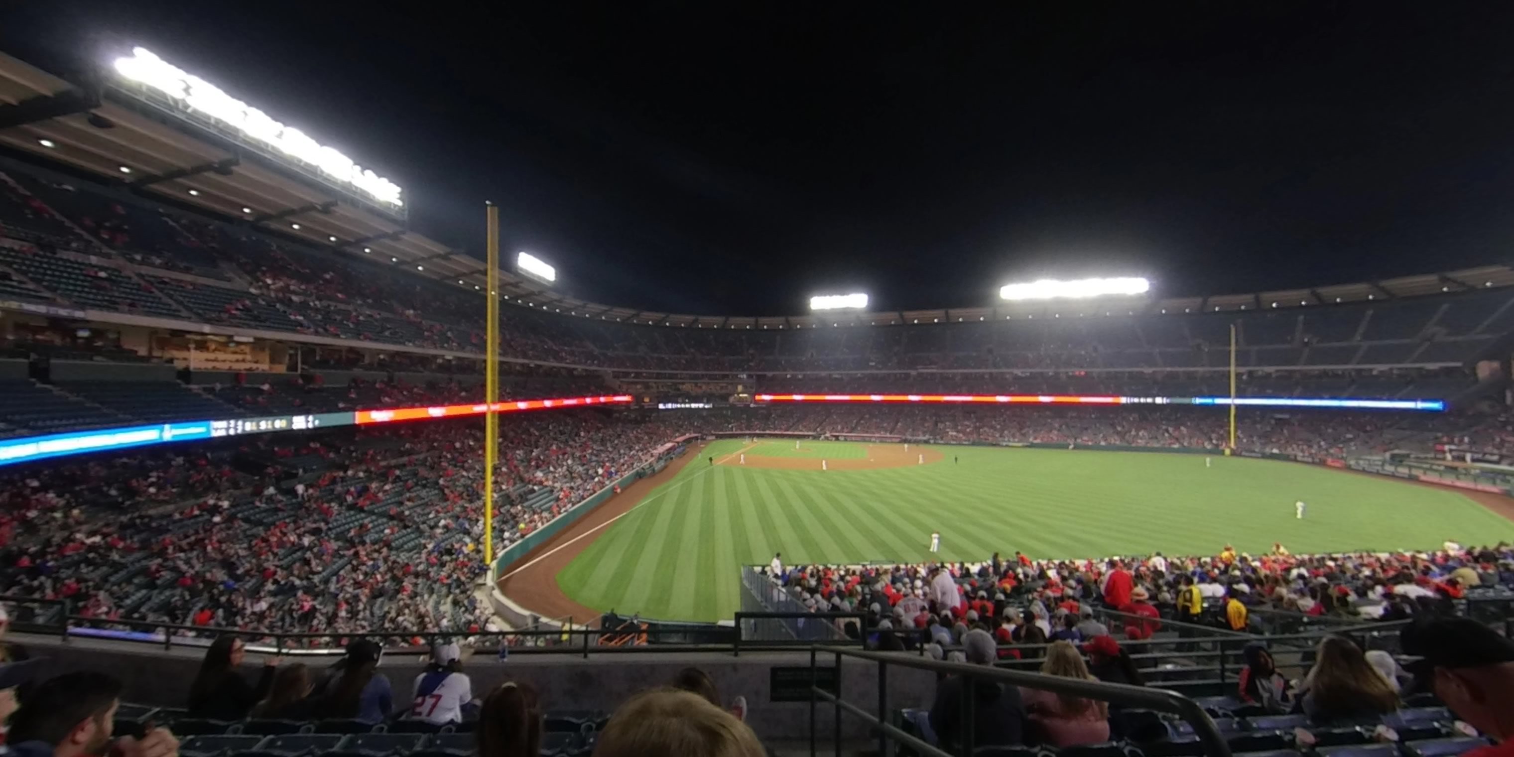 section 243 panoramic seat view  - angel stadium