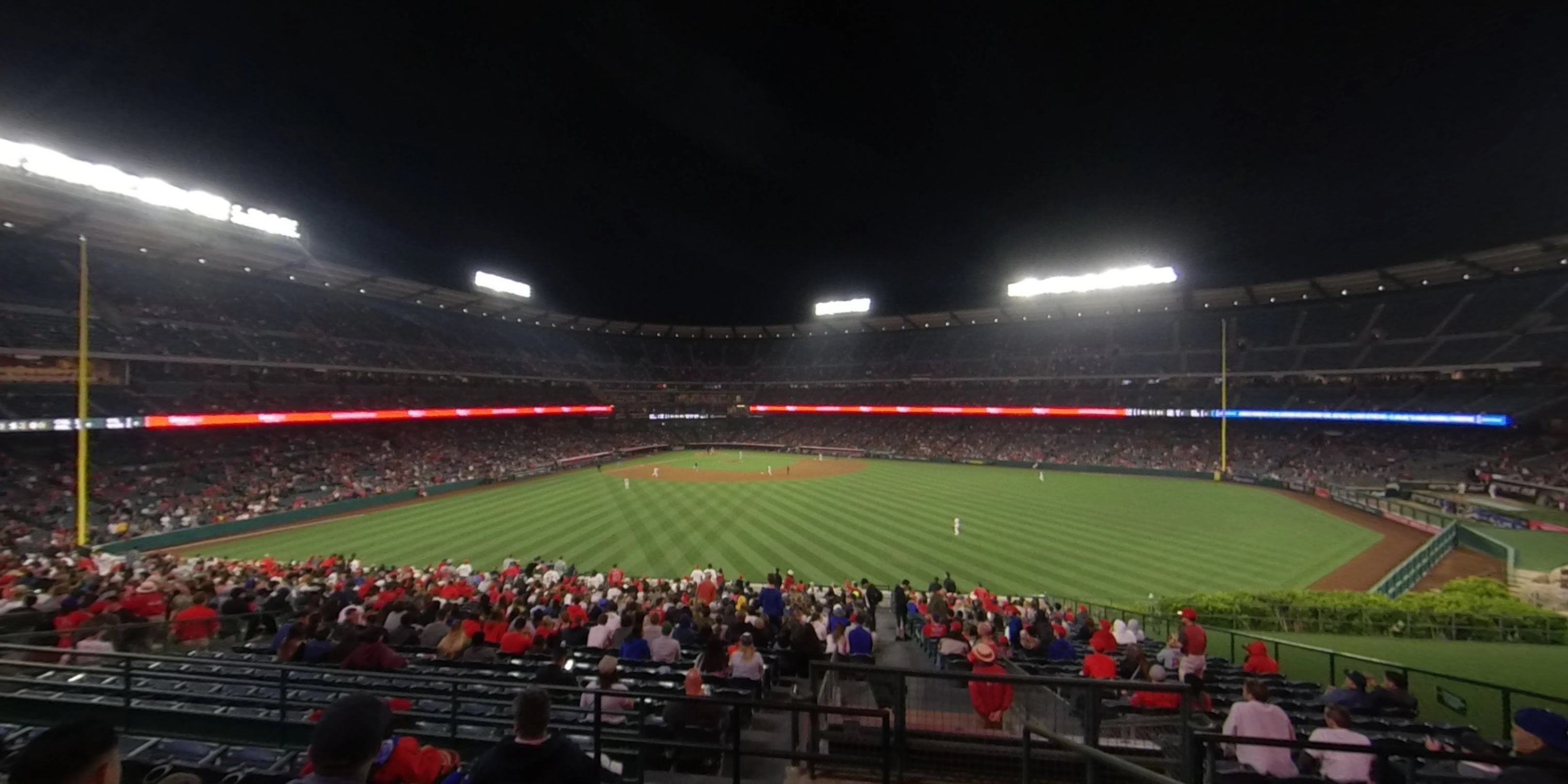section 247 panoramic seat view  - angel stadium