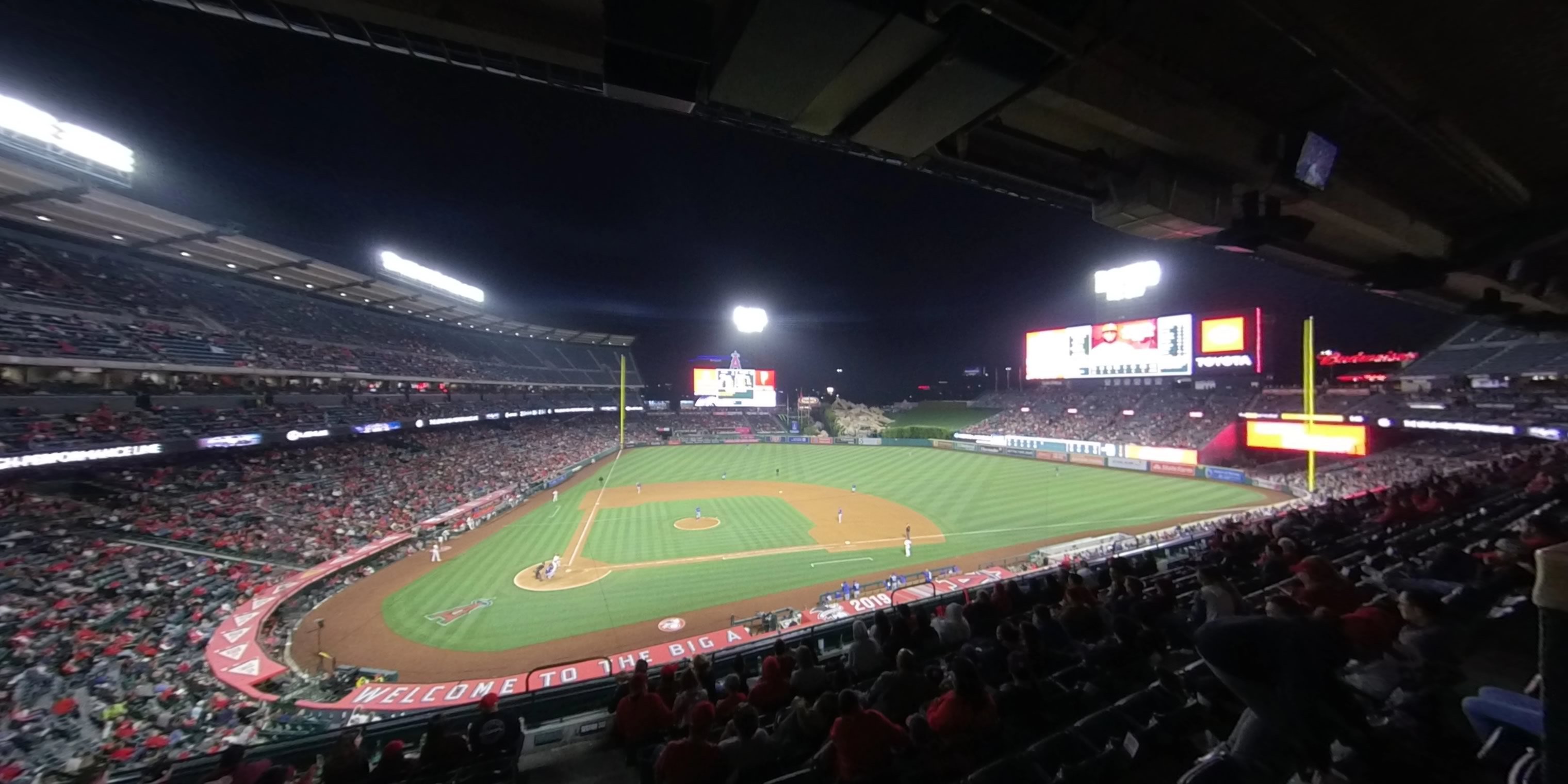 section 331 panoramic seat view  - angel stadium