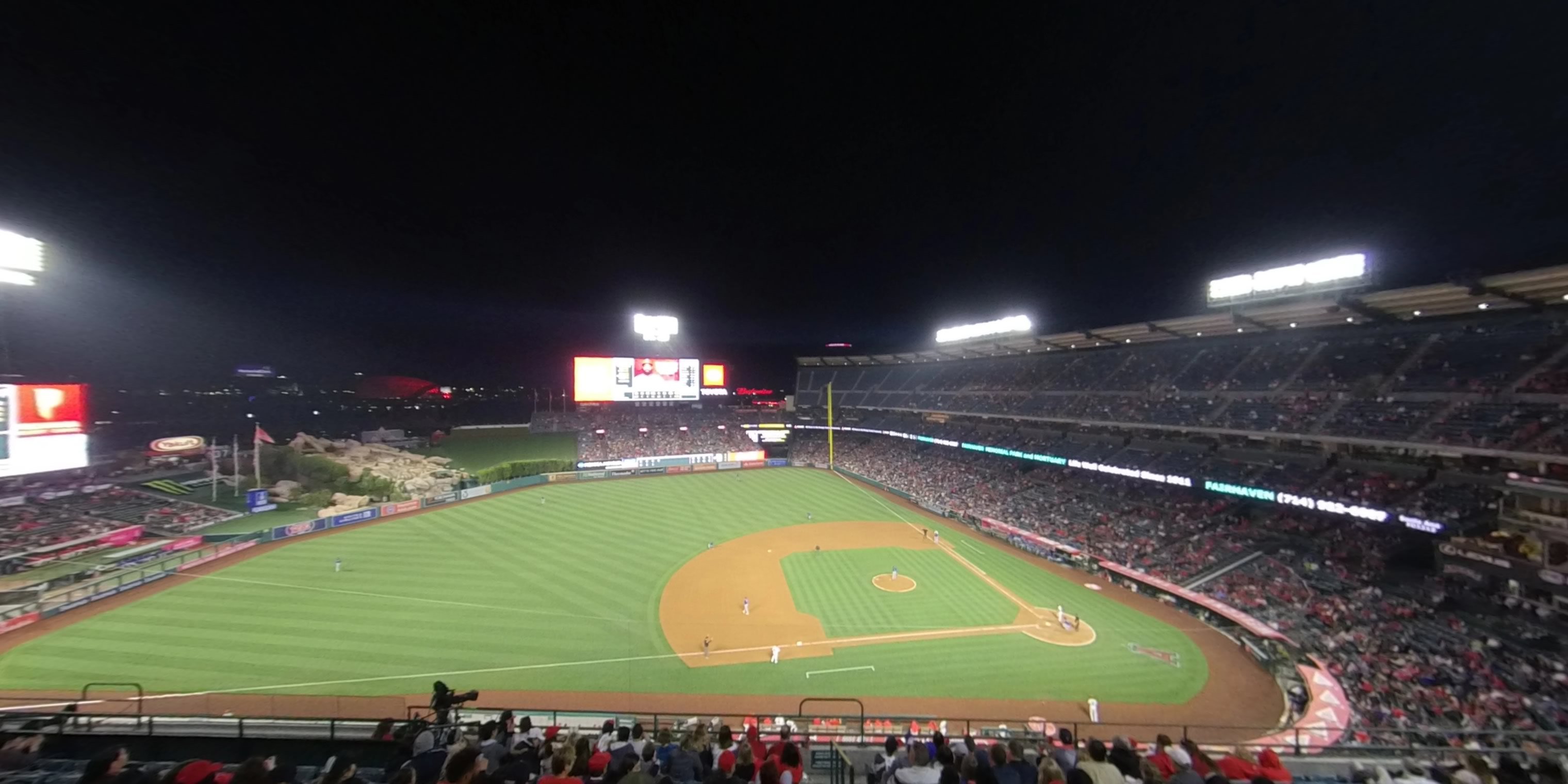 section 411 panoramic seat view  - angel stadium