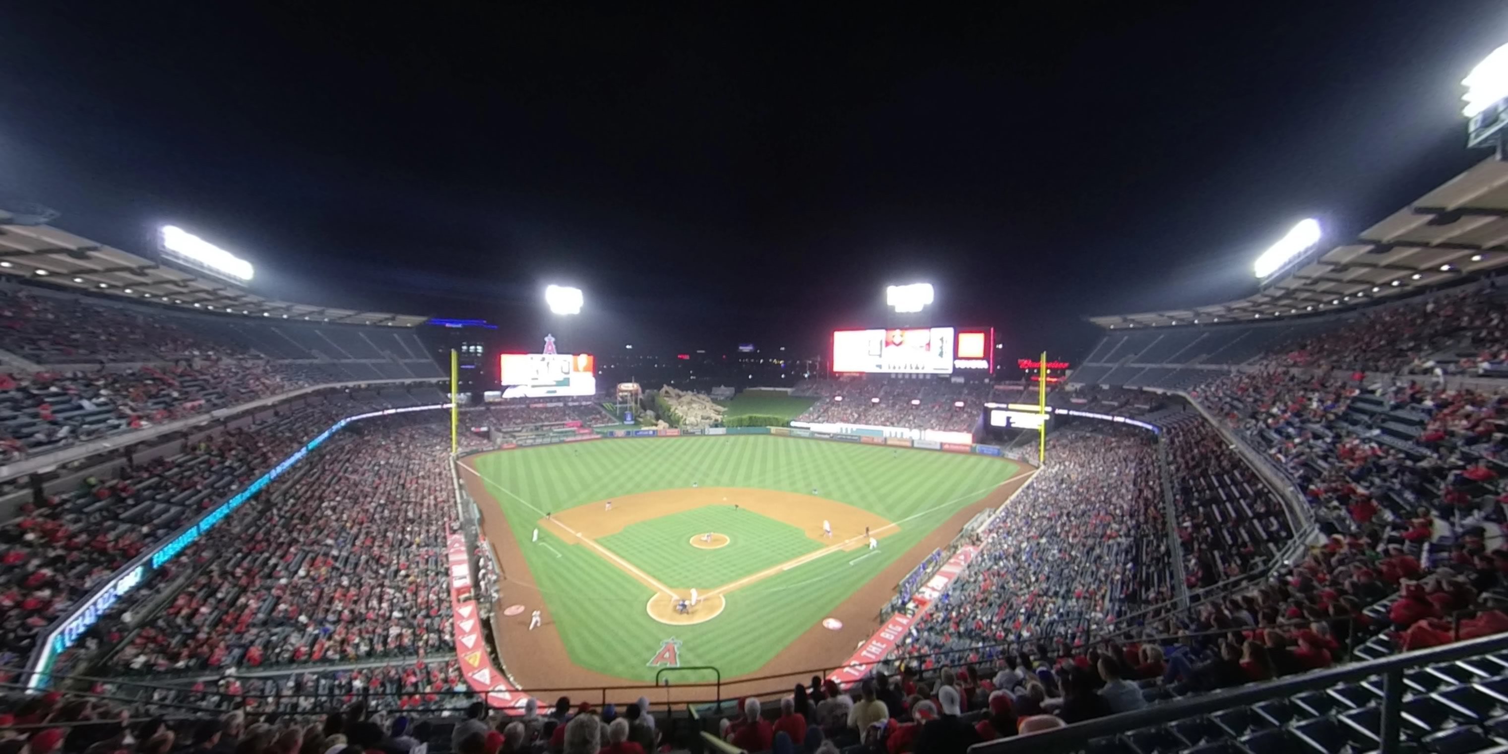 section 419 panoramic seat view  - angel stadium