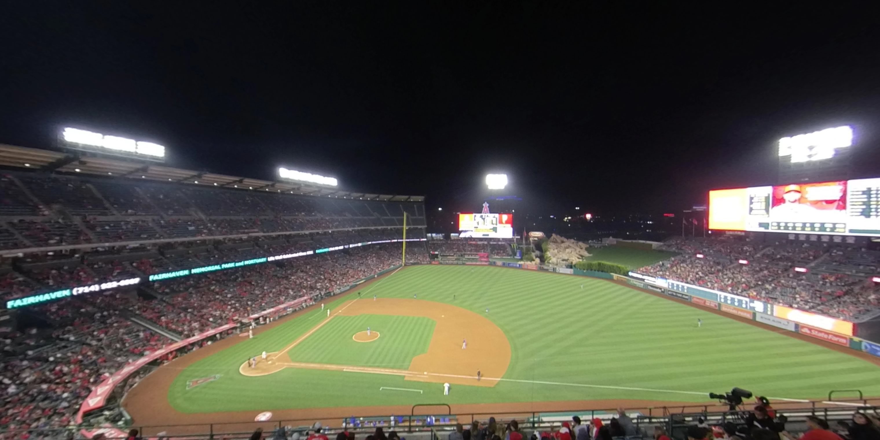 section 425 panoramic seat view  - angel stadium